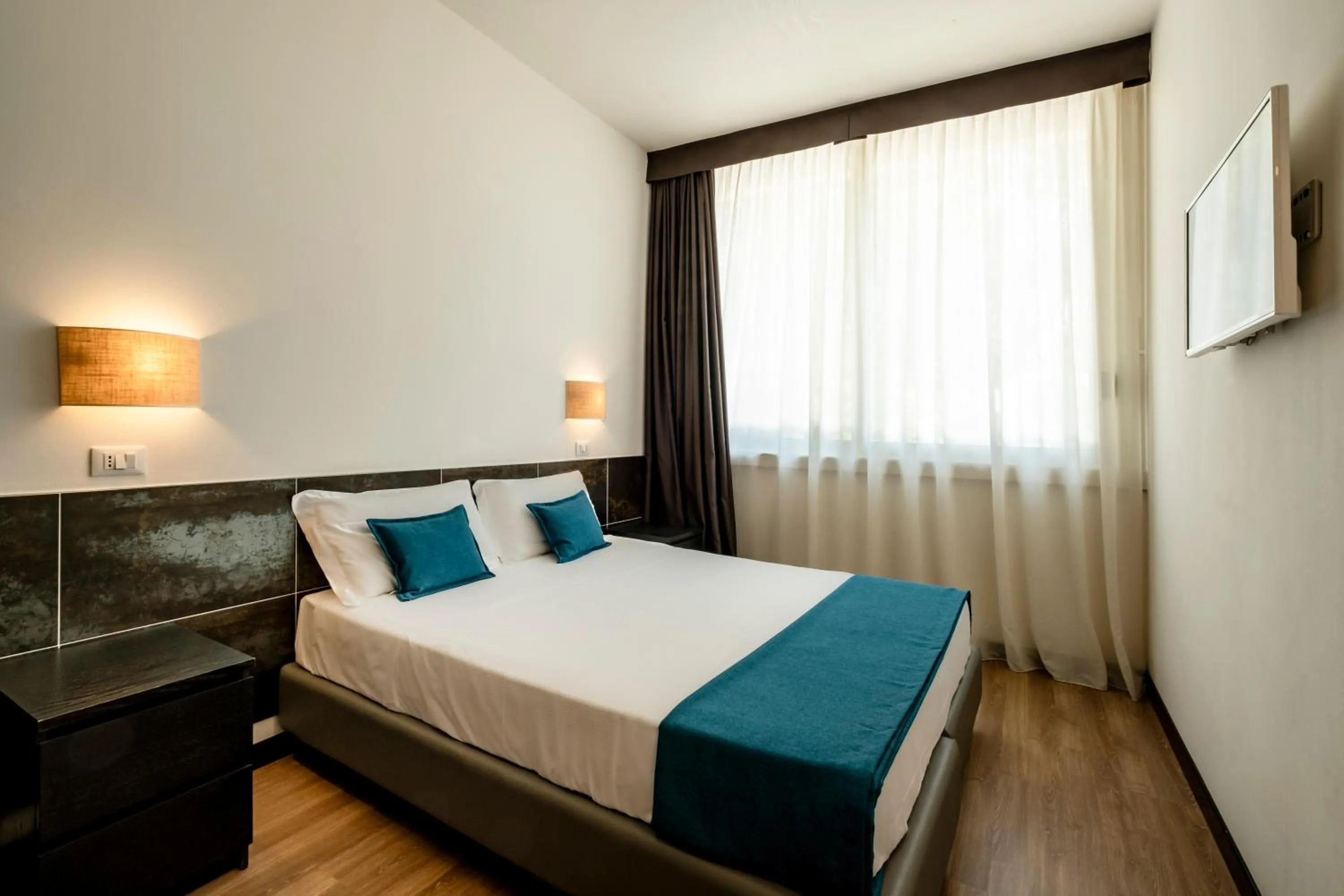 Bed in Hotel Cristallo