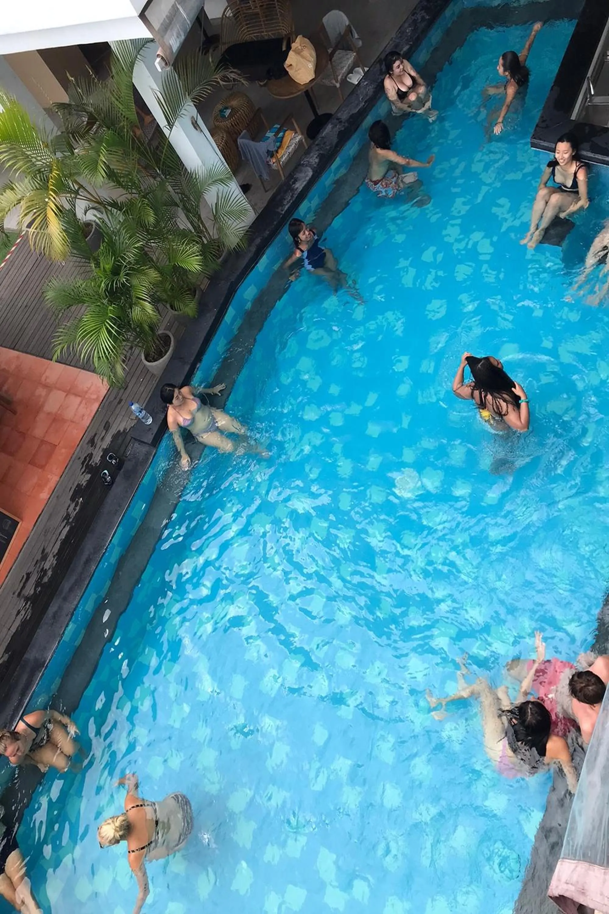 Swimming pool in Coco & Pineapple Pants Hostel