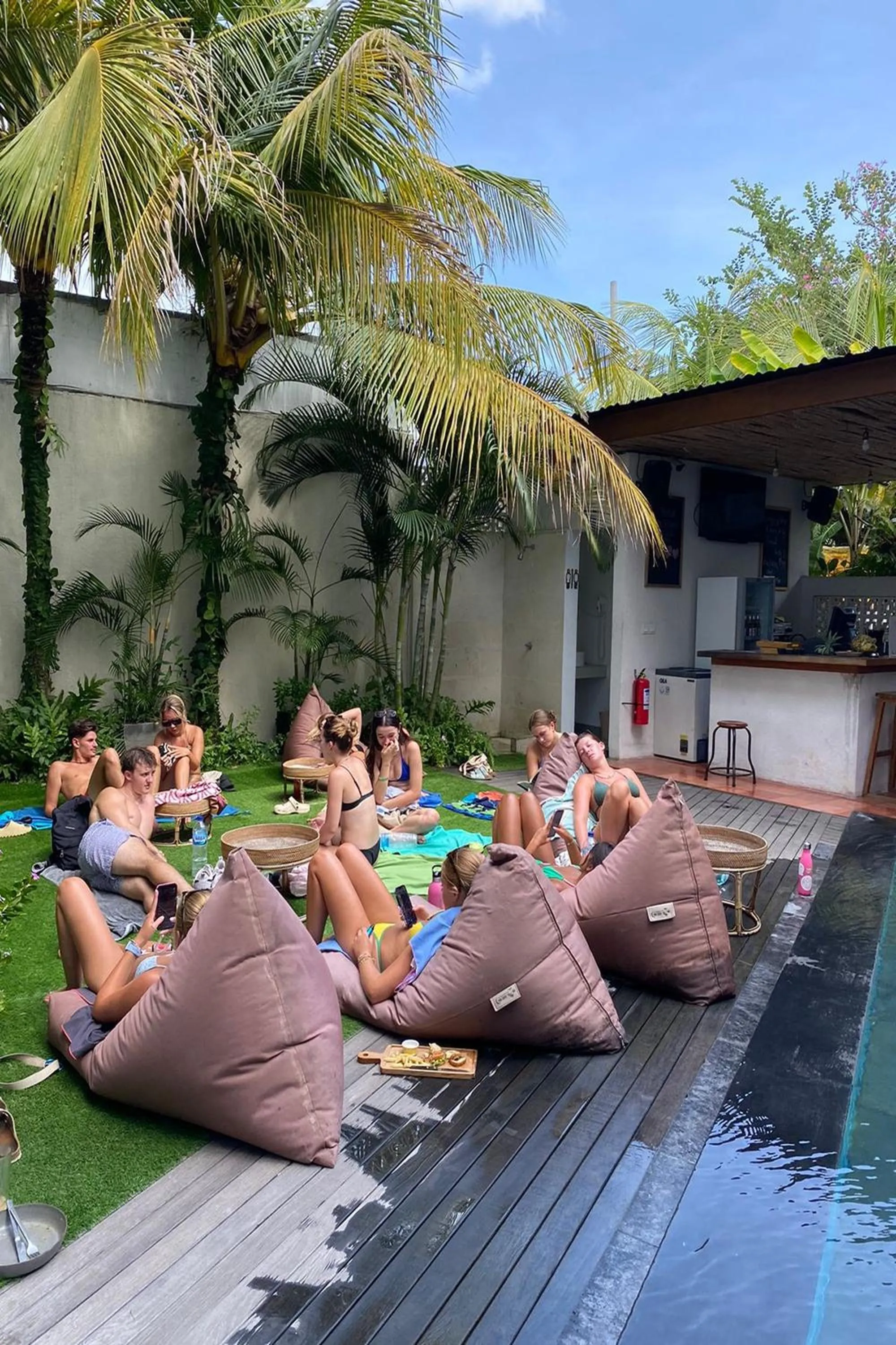 Swimming pool in Coco & Pineapple Pants Hostel