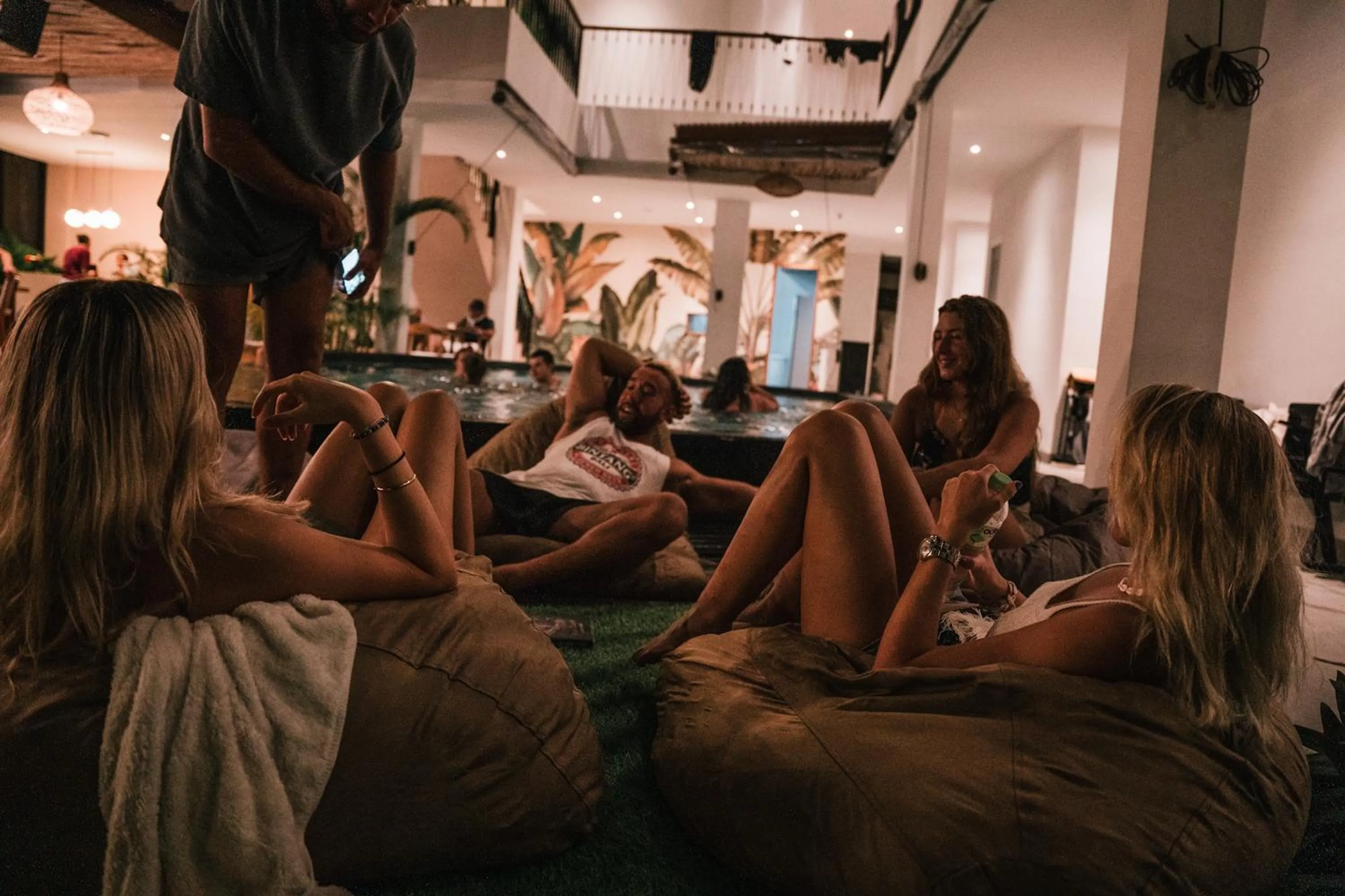 group of guests in Coco & Pineapple Pants Hostel