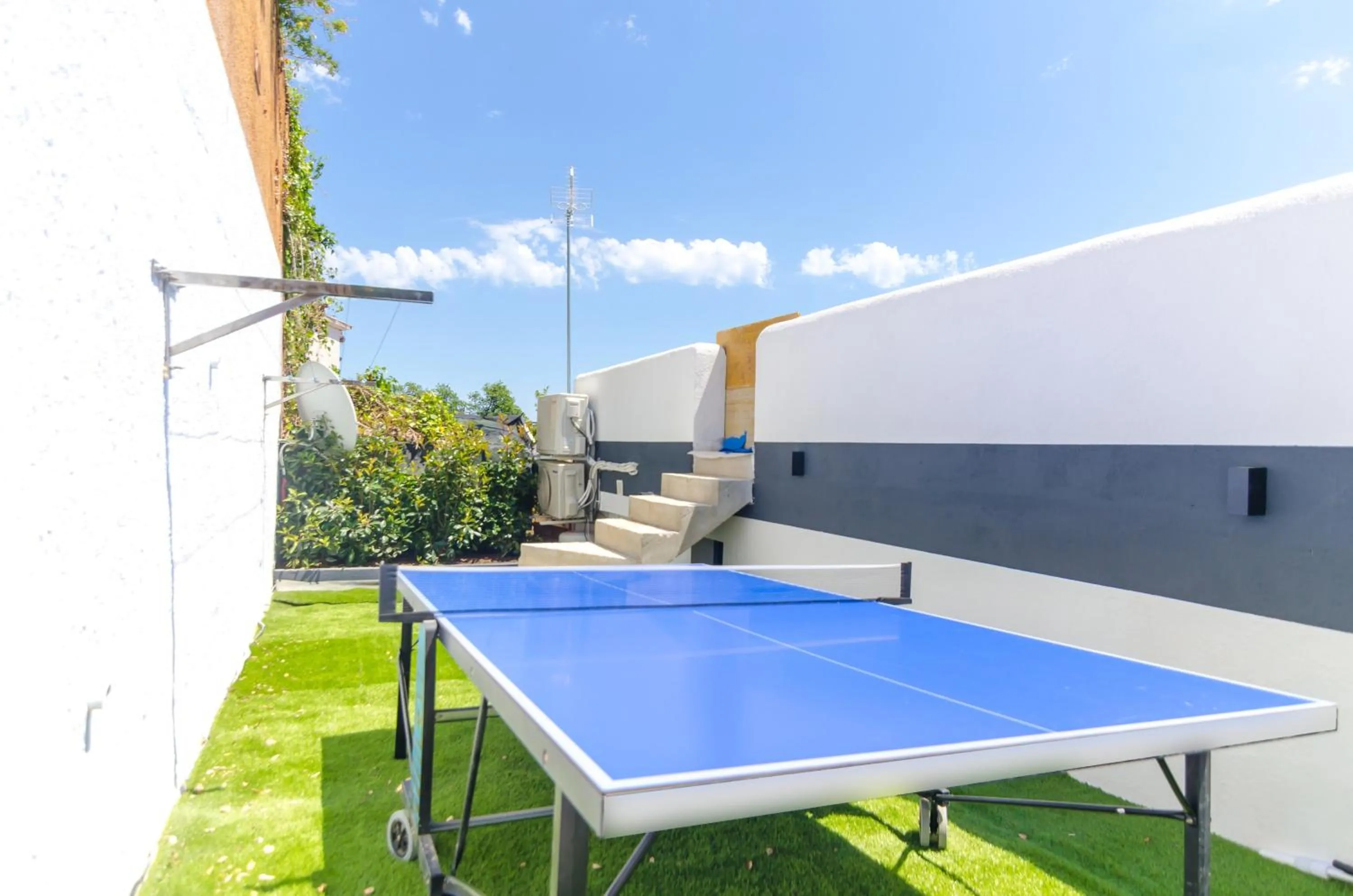 City view in Seaside villa in Lloret de Mar with garden and pool view