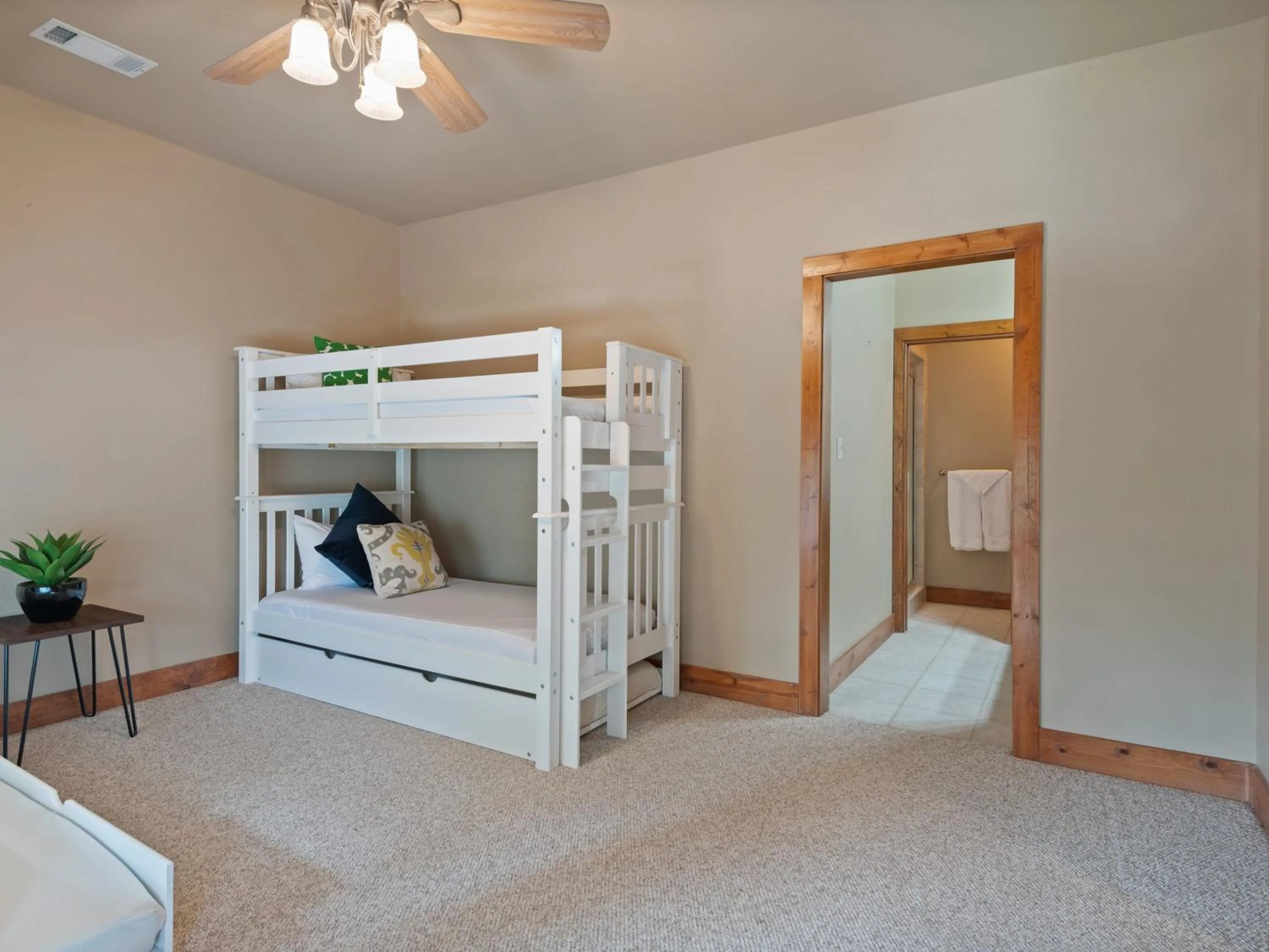 Bed in Waterfront Home with Boat Slip, Spacious Outdoor Patio and a Fenced Yard