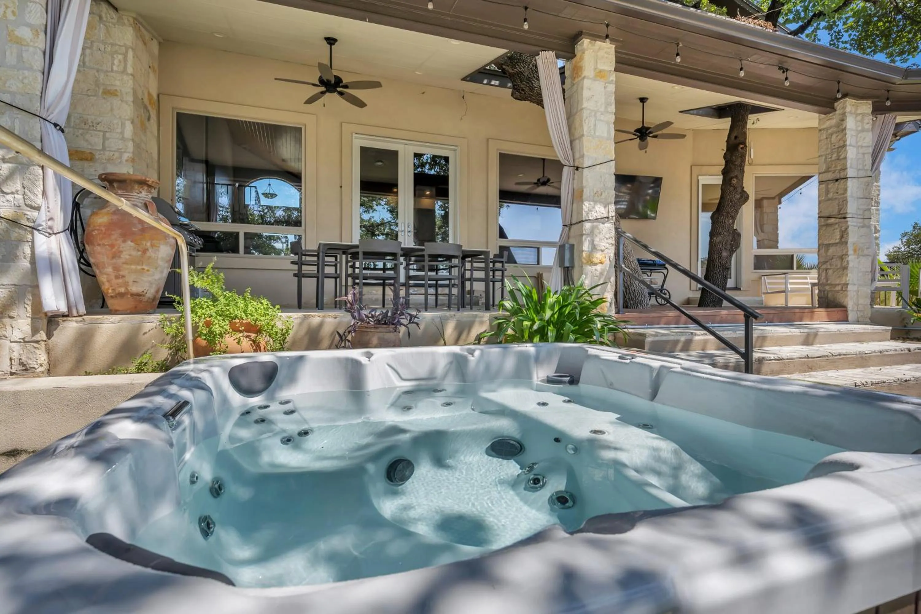 Waterfront Home with Boat Slip, Spacious Outdoor Patio and a Fenced Yard