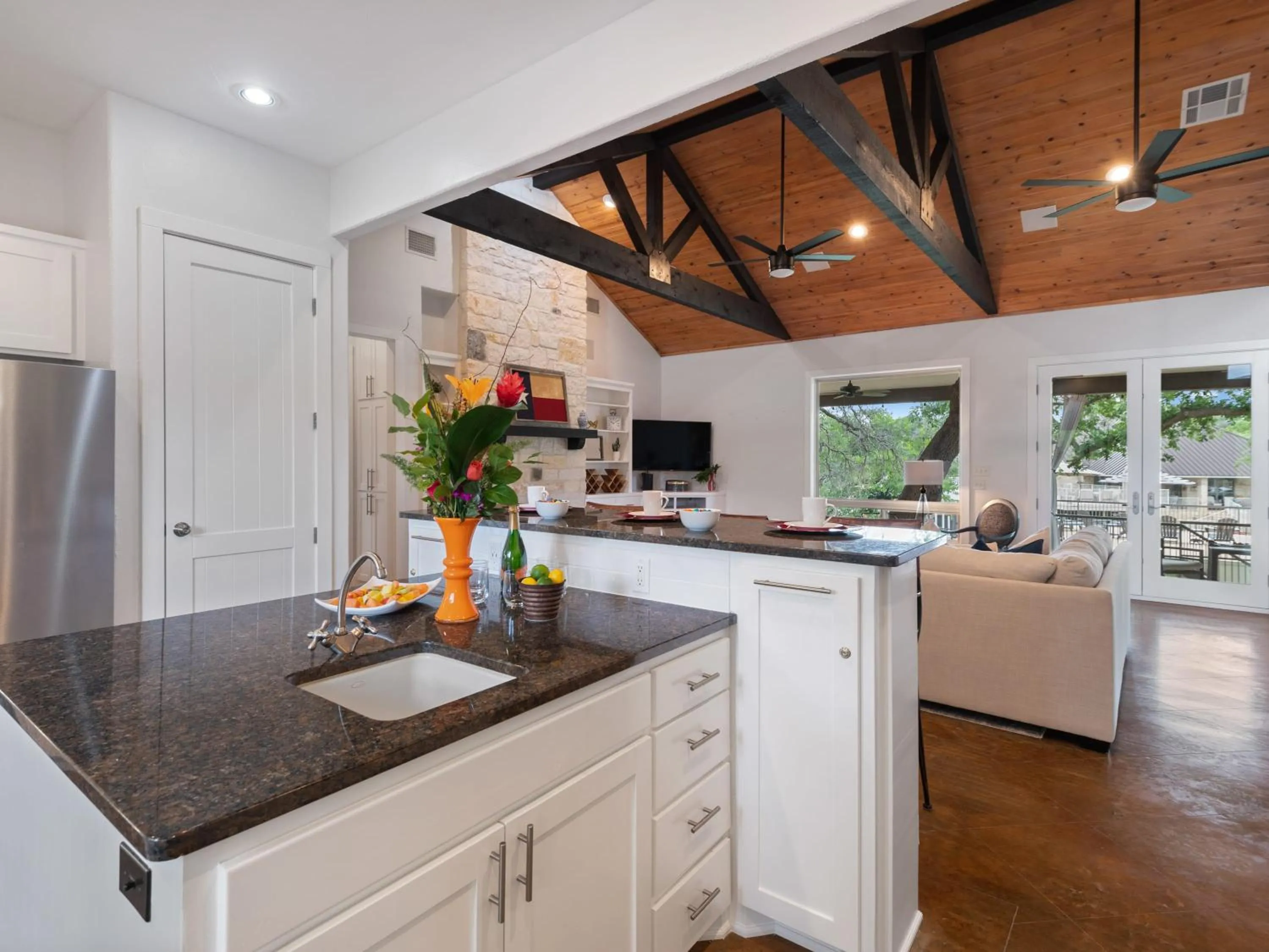 Waterfront Home with Boat Slip, Spacious Outdoor Patio and a Fenced Yard