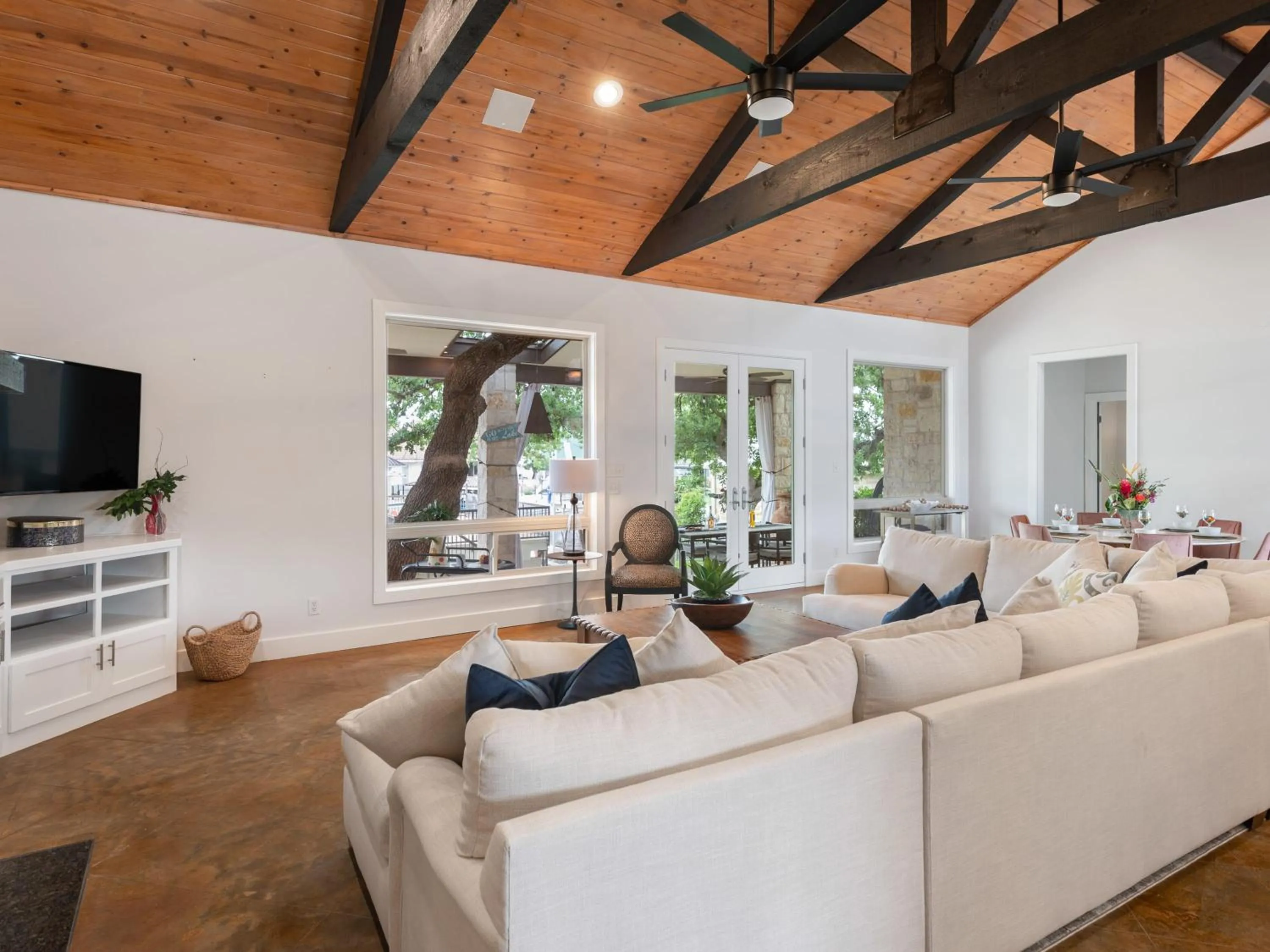 Waterfront Home with Boat Slip, Spacious Outdoor Patio and a Fenced Yard