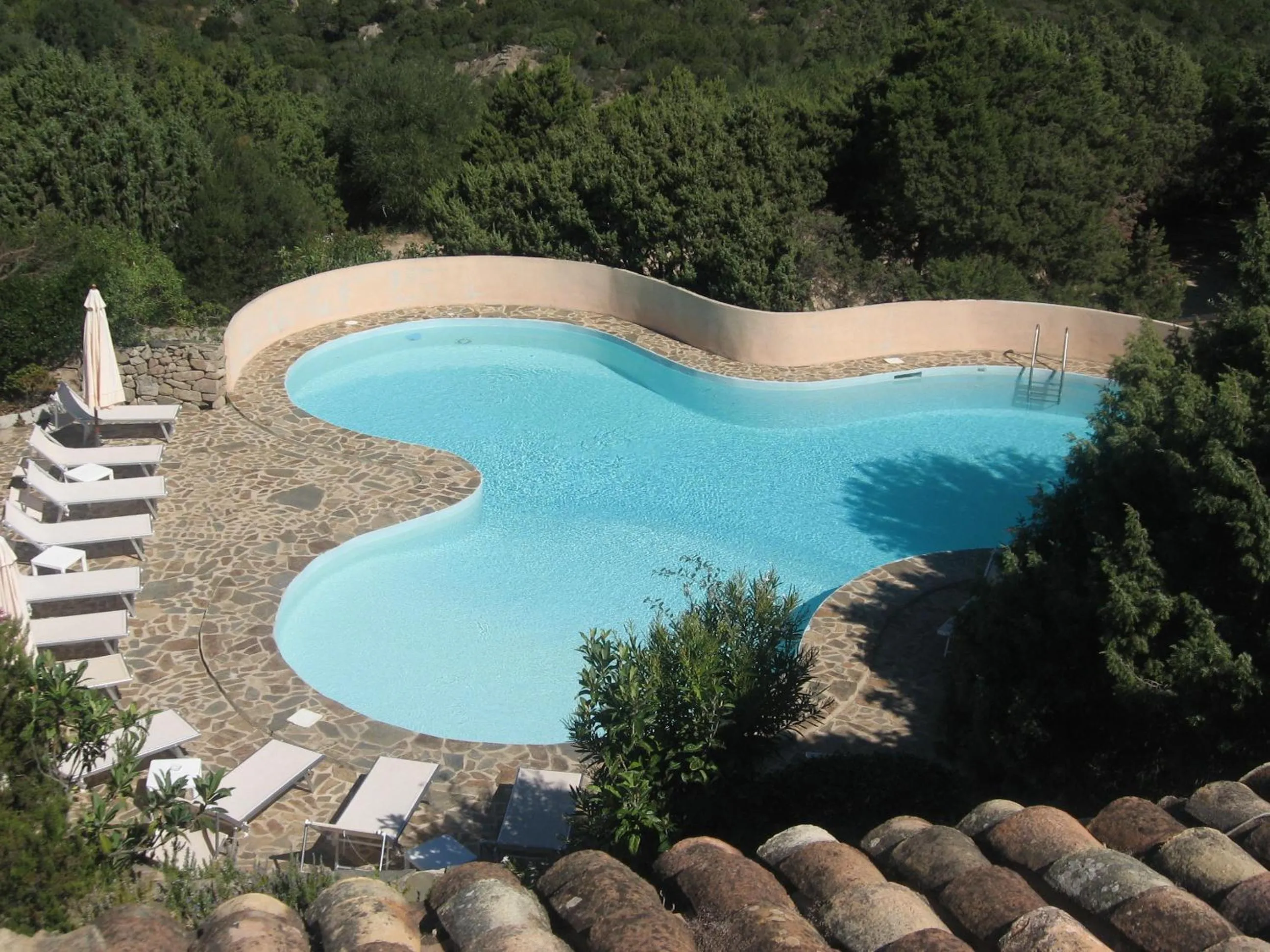 Pool view in Hotel Valdiola