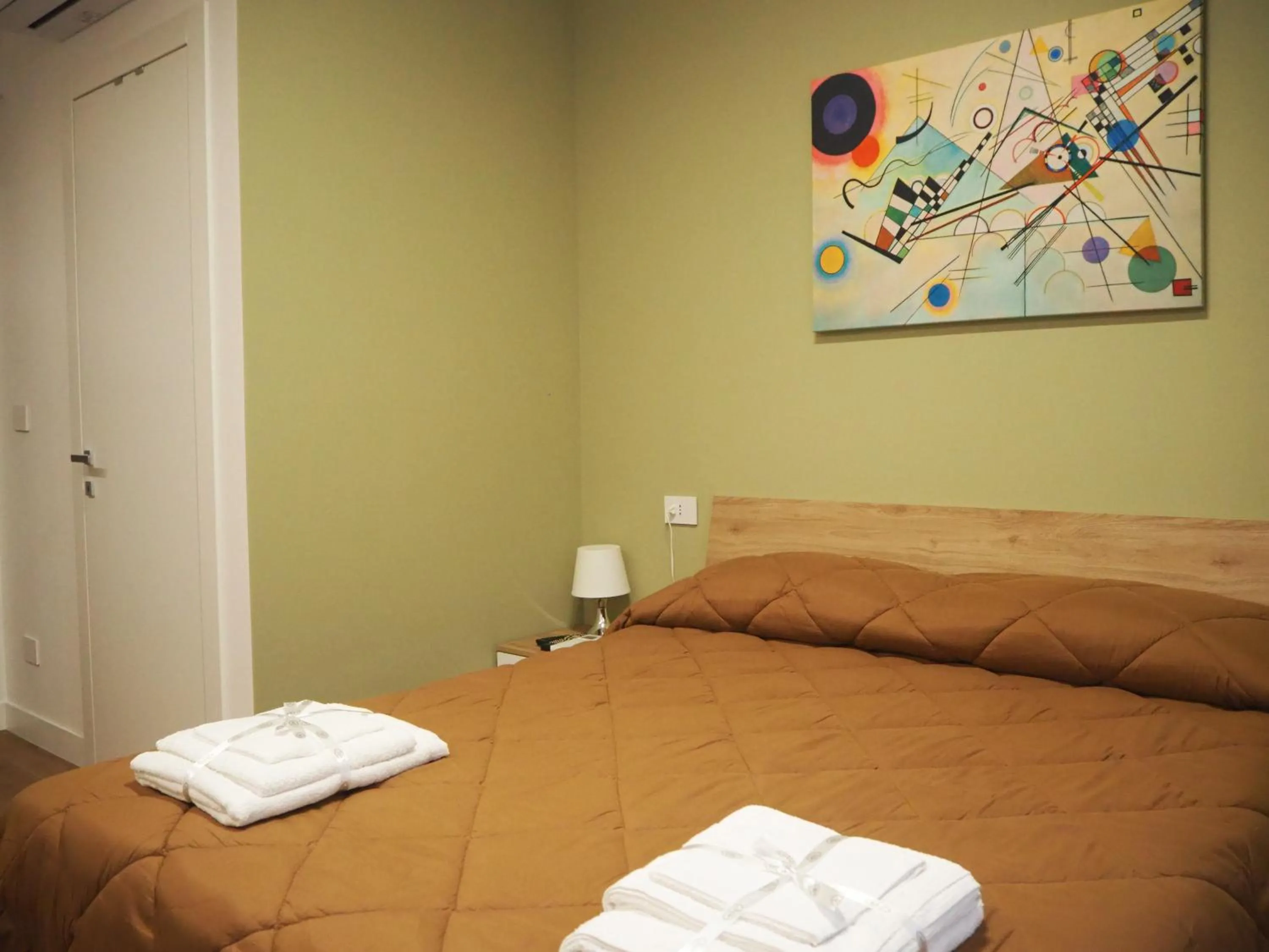 towels, Bed in A casa di Giotto