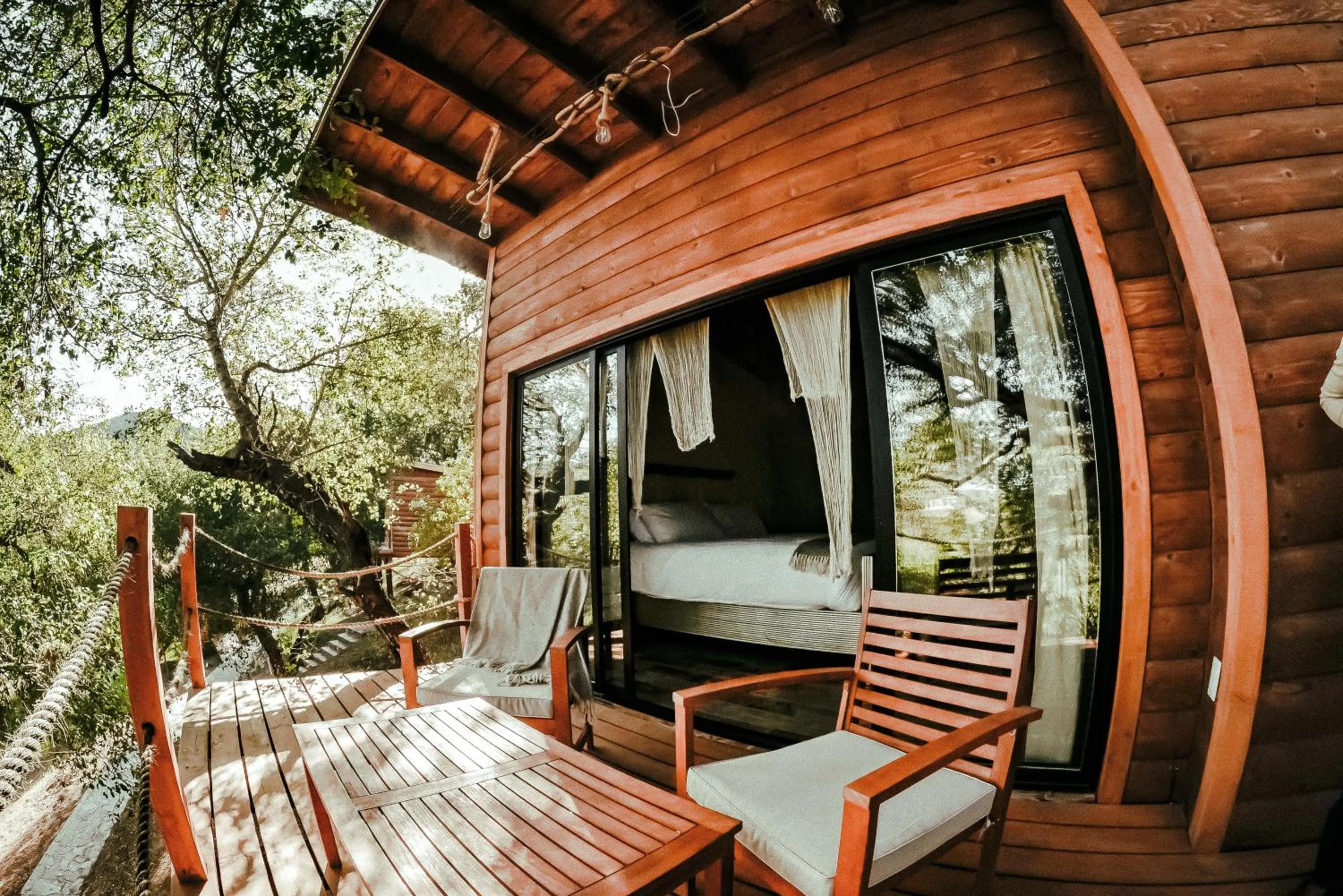 Balcony/Terrace in Boskenvid Hotel - Romantic Treehouses & Skypool
