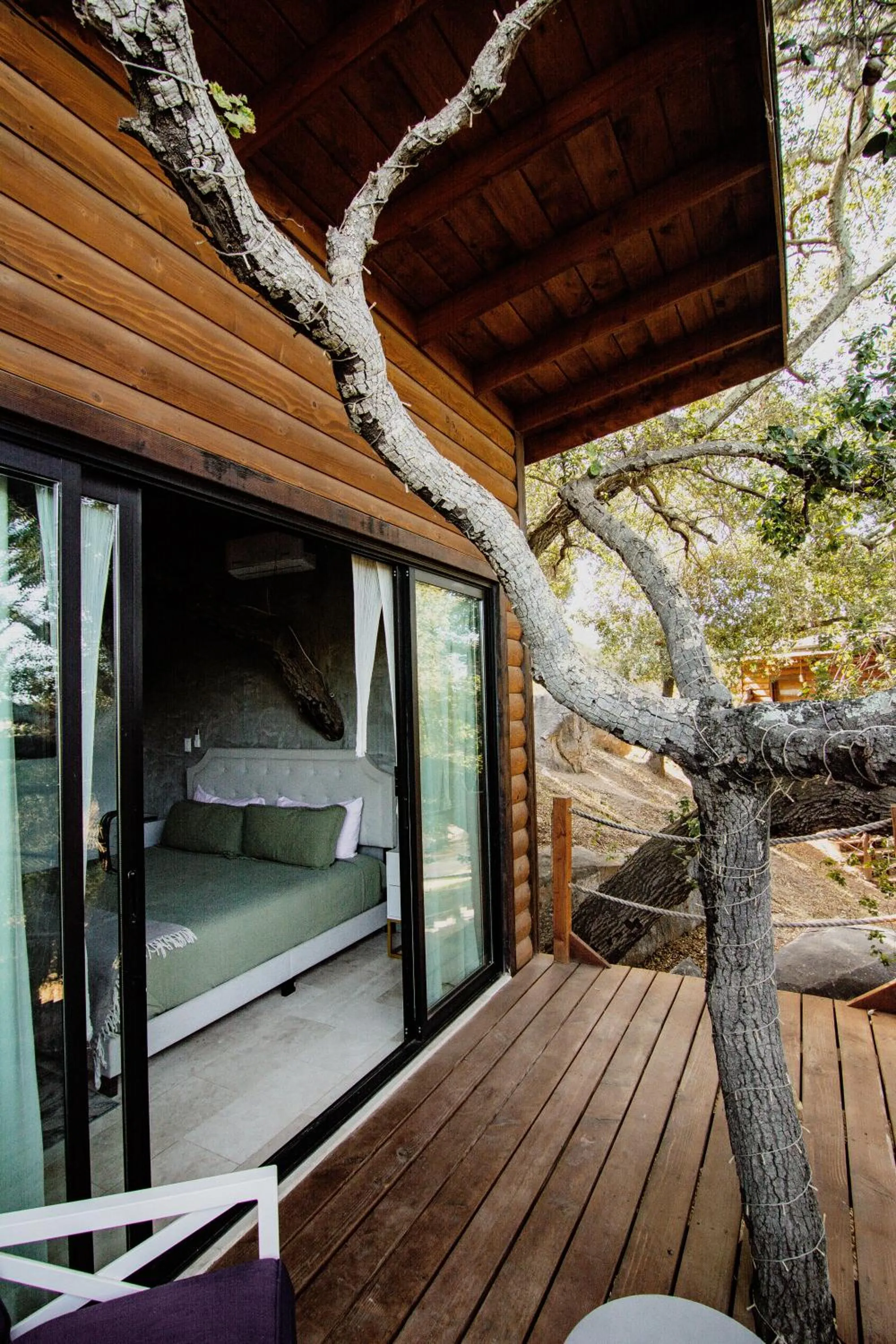 Balcony/Terrace in Boskenvid Hotel - Romantic Treehouses & Skypool