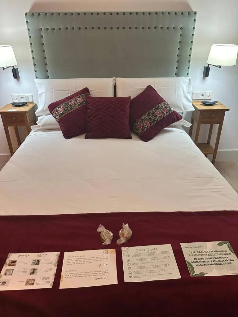 Bed in Apartamentos Turísticos La Plaza