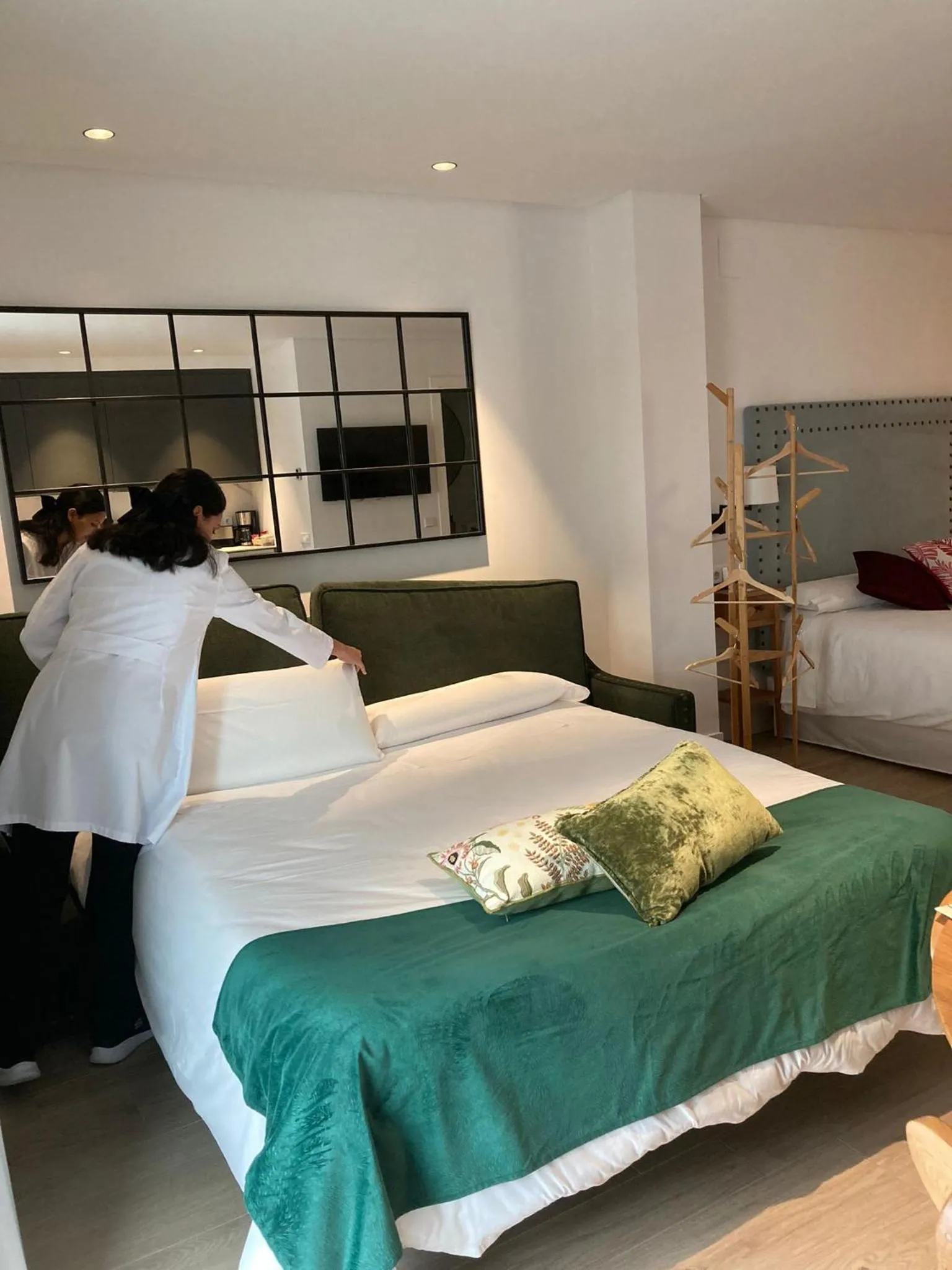 Bed in Apartamentos Turísticos La Plaza