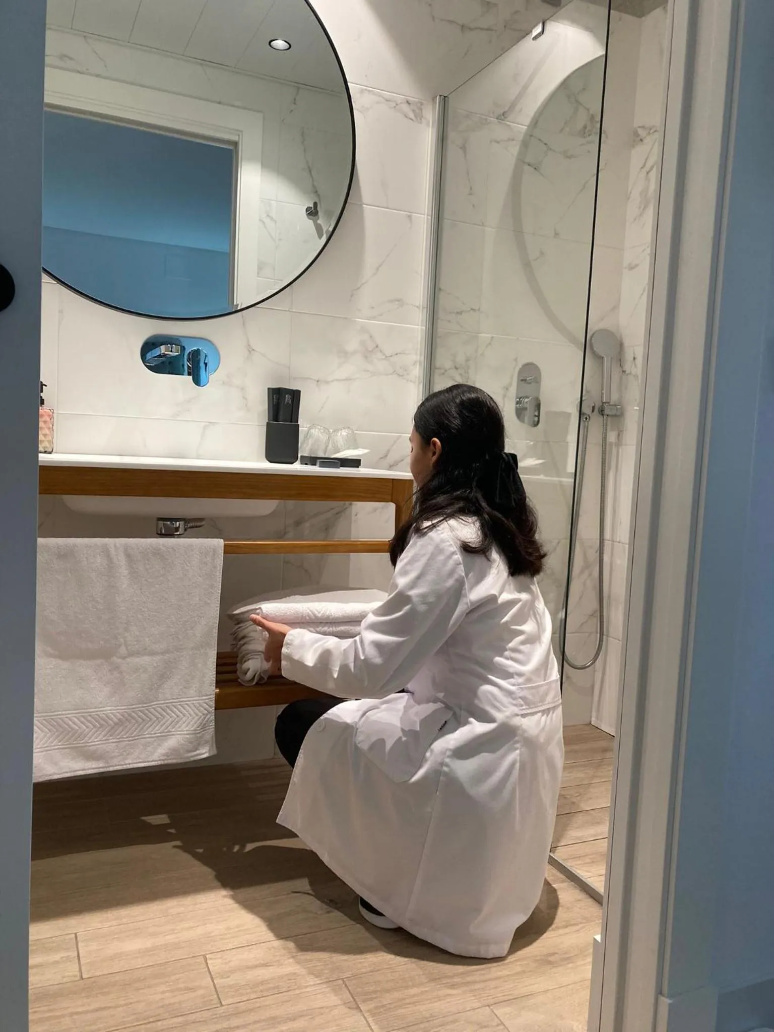 Bathroom in Apartamentos Turísticos La Plaza