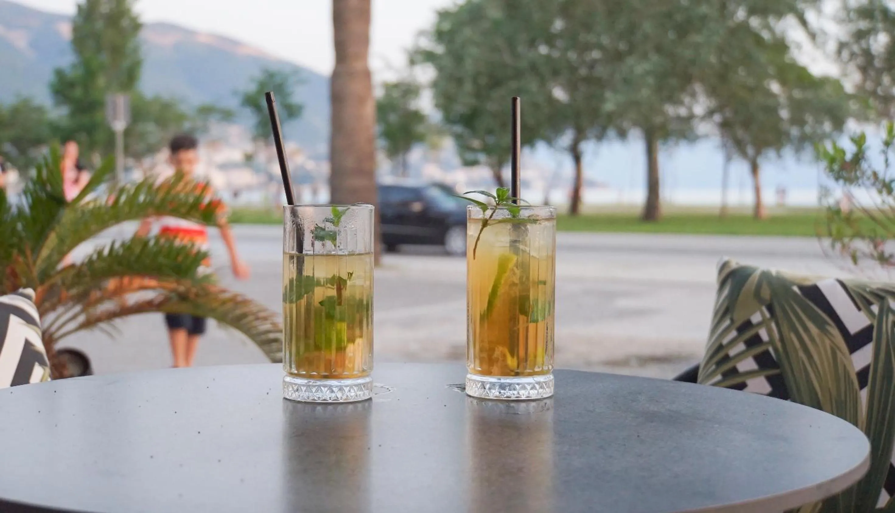 Drinks in Palm Side Hotel