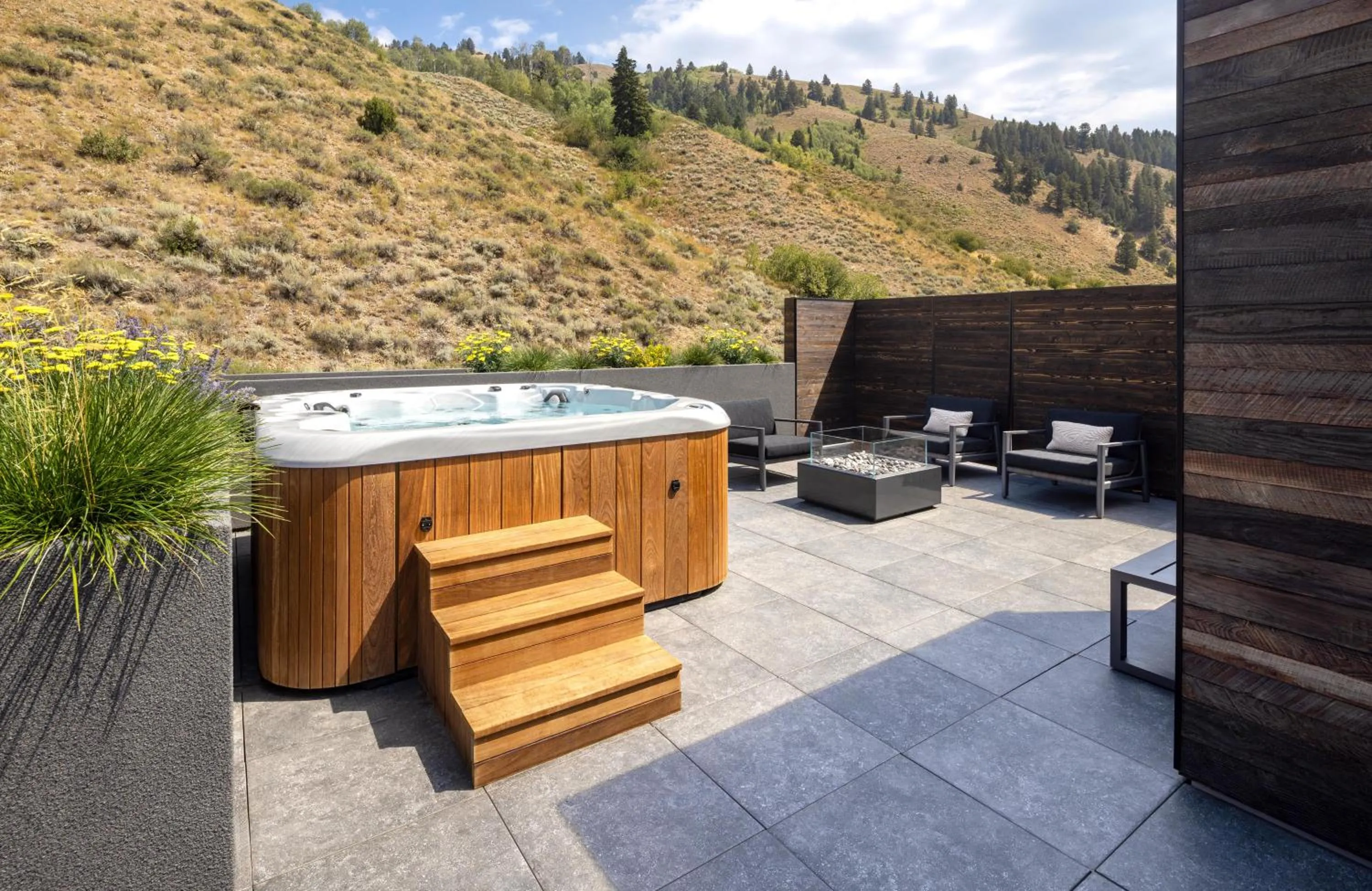 Hot Tub in The Sylvan Lodge at Snake River Sporting Club