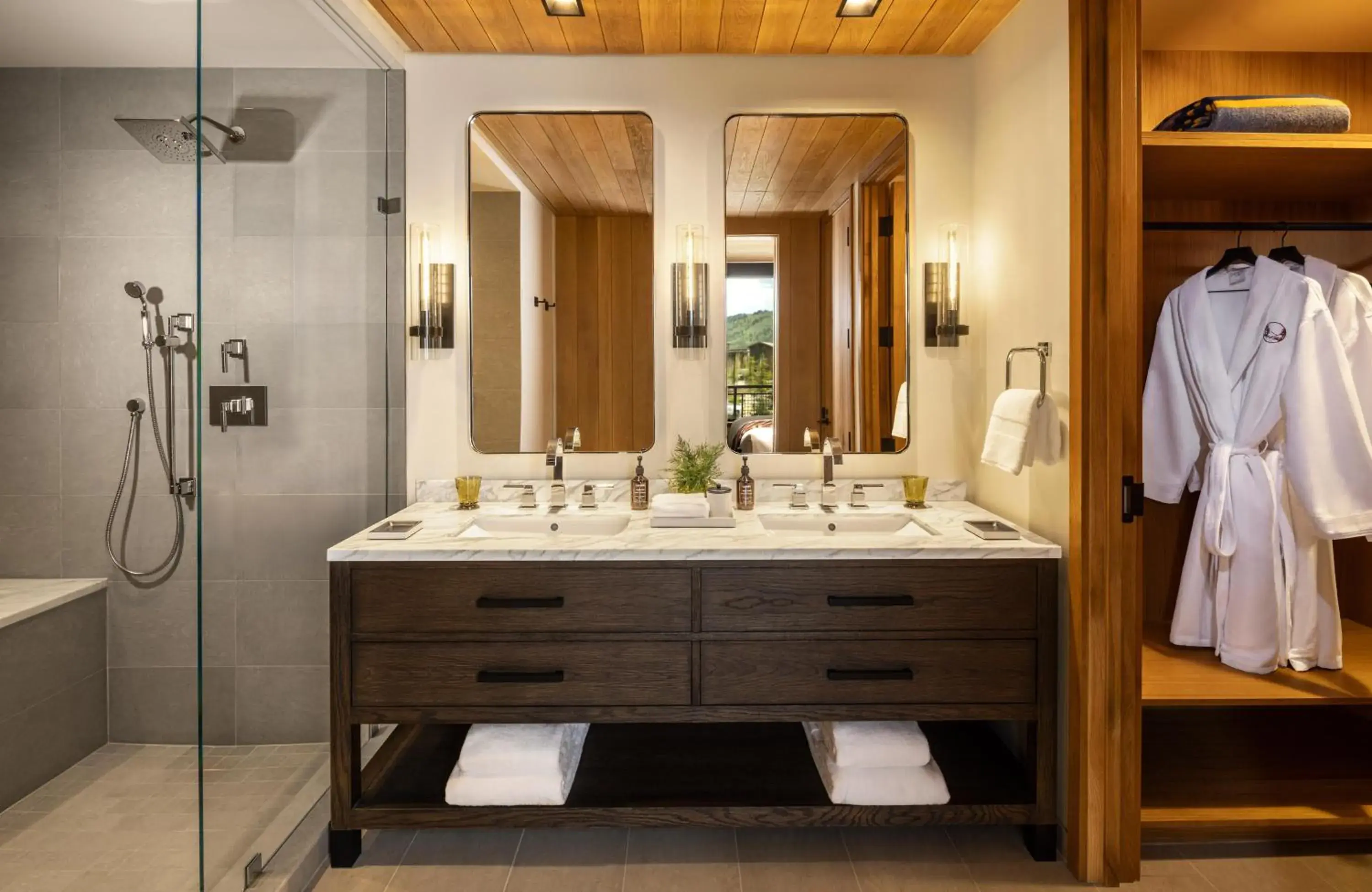 Bathroom in The Sylvan Lodge at Snake River Sporting Club Bathroom in The Sylvan Lodge at Snake River Sporting Club