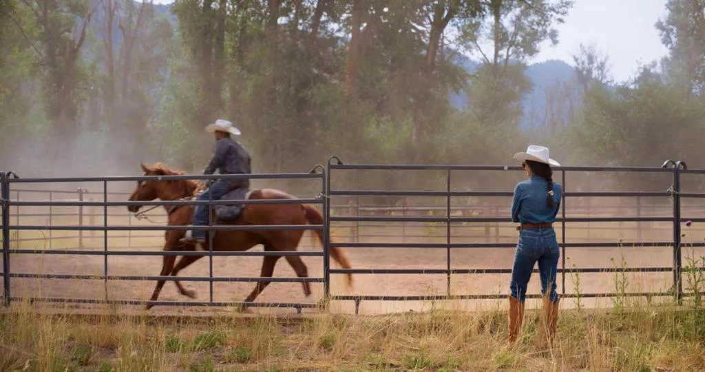Horse-riding in The Sylvan Lodge at Snake River Sporting Club