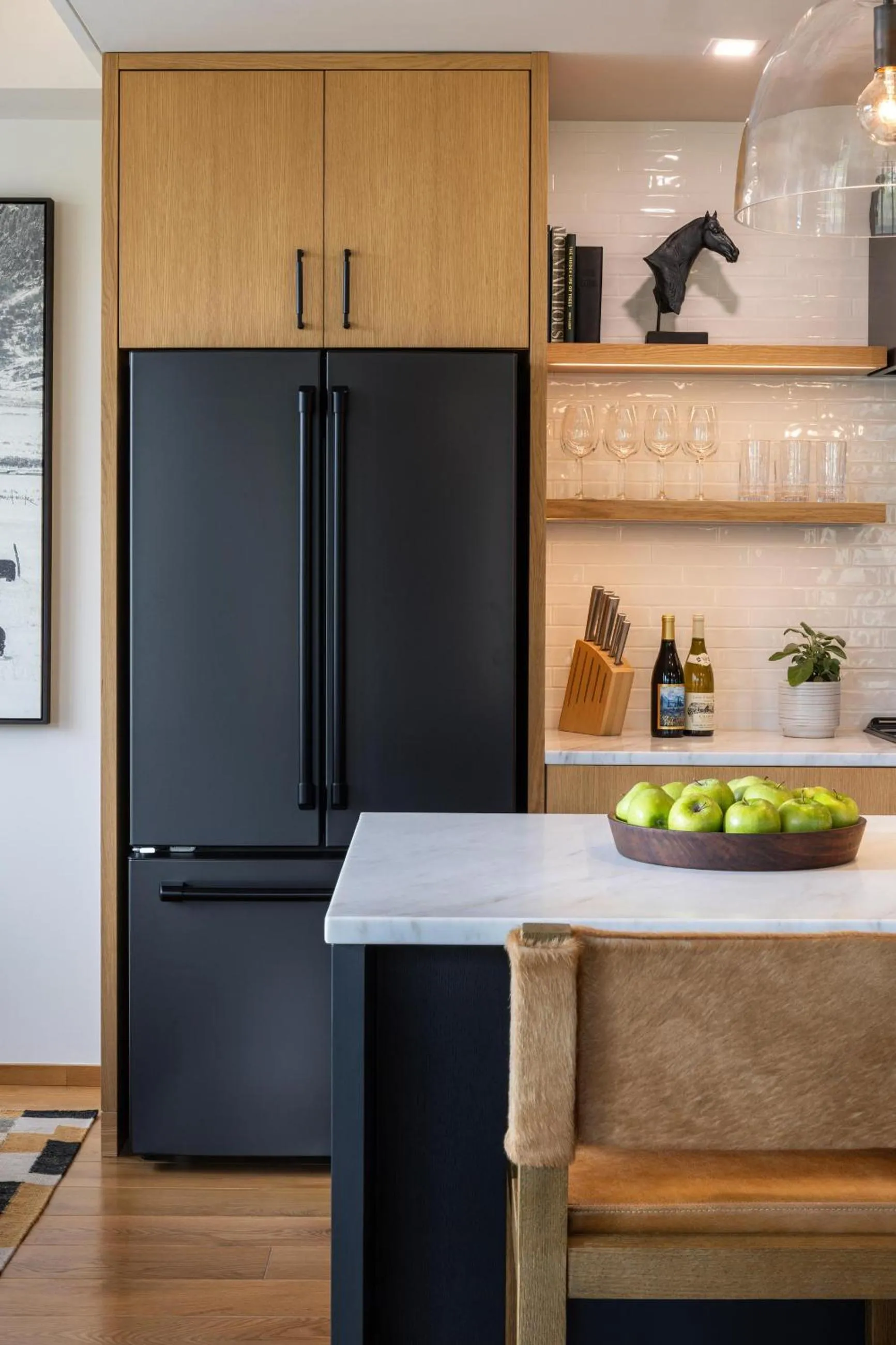 kitchen in The Sylvan Lodge at Snake River Sporting Club