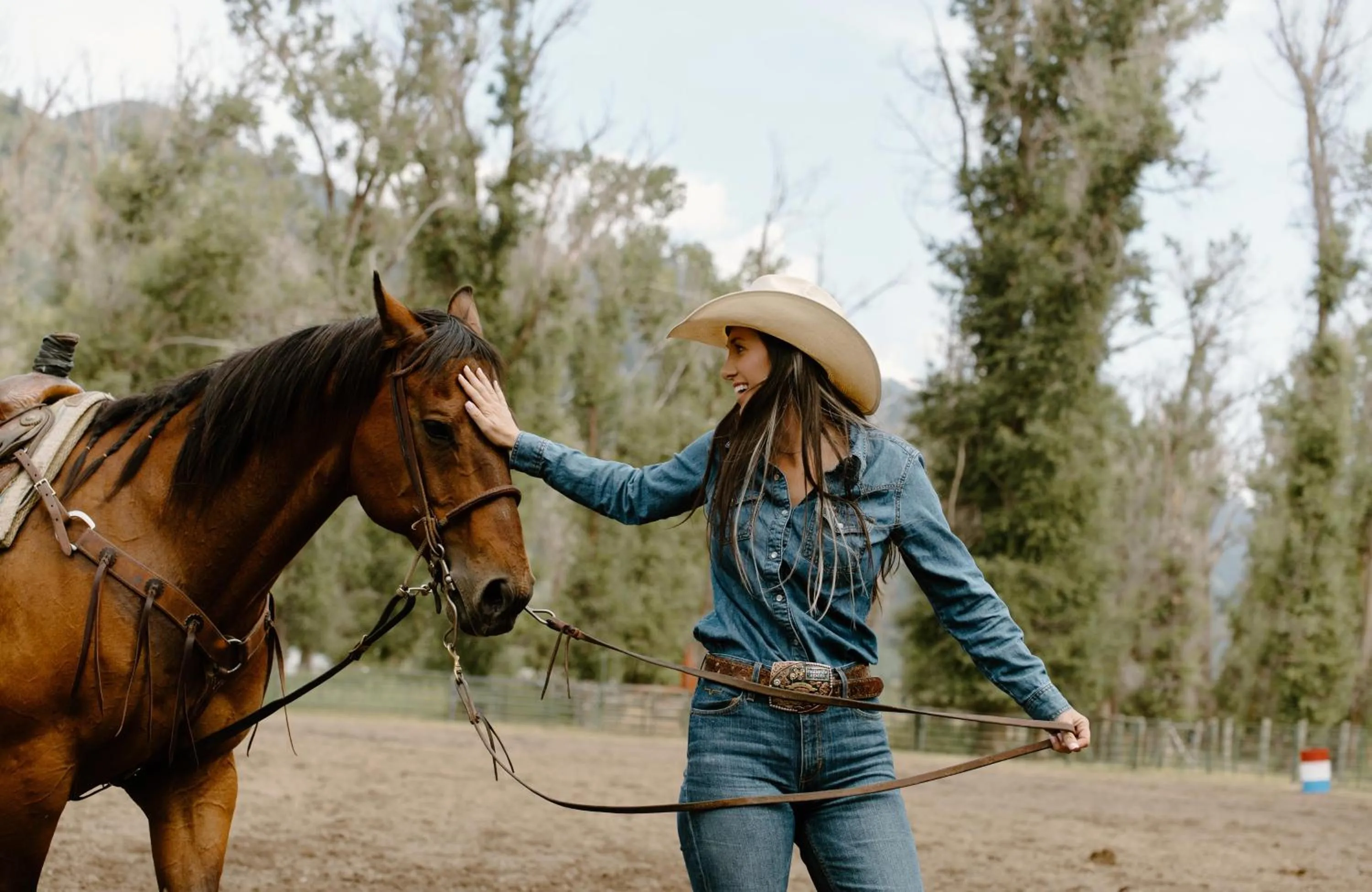 Horse-riding in The Sylvan Lodge at Snake River Sporting Club