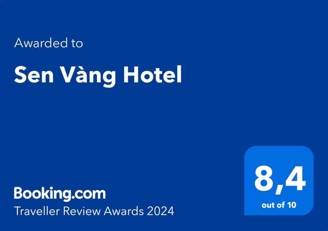 Certificate/Award in Sen Vàng Hotel