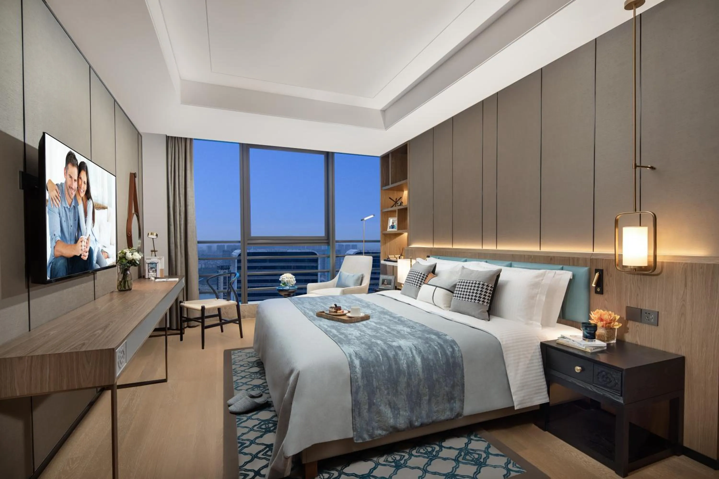 Bedroom, Bed in Ascott M-City Foshan