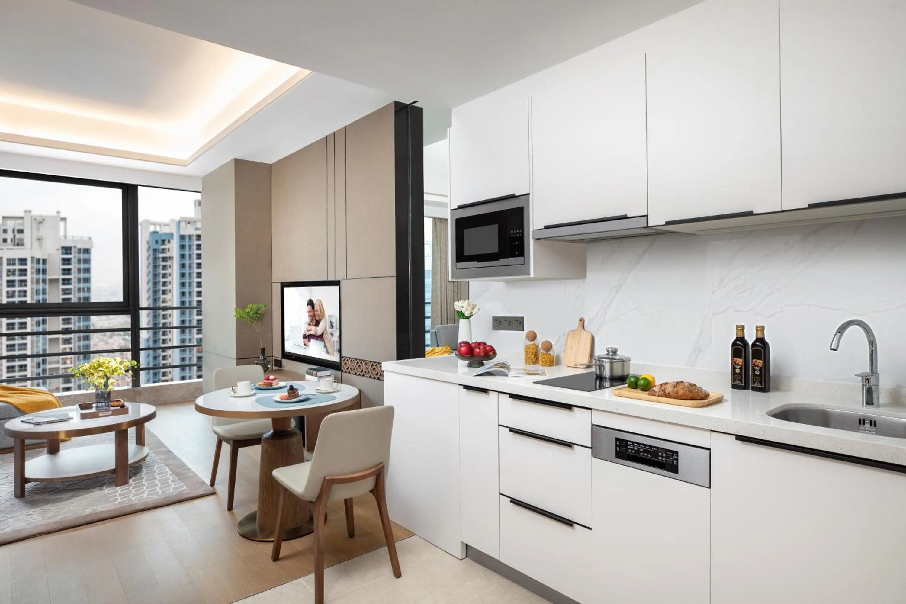 kitchen in Ascott M-City Foshan