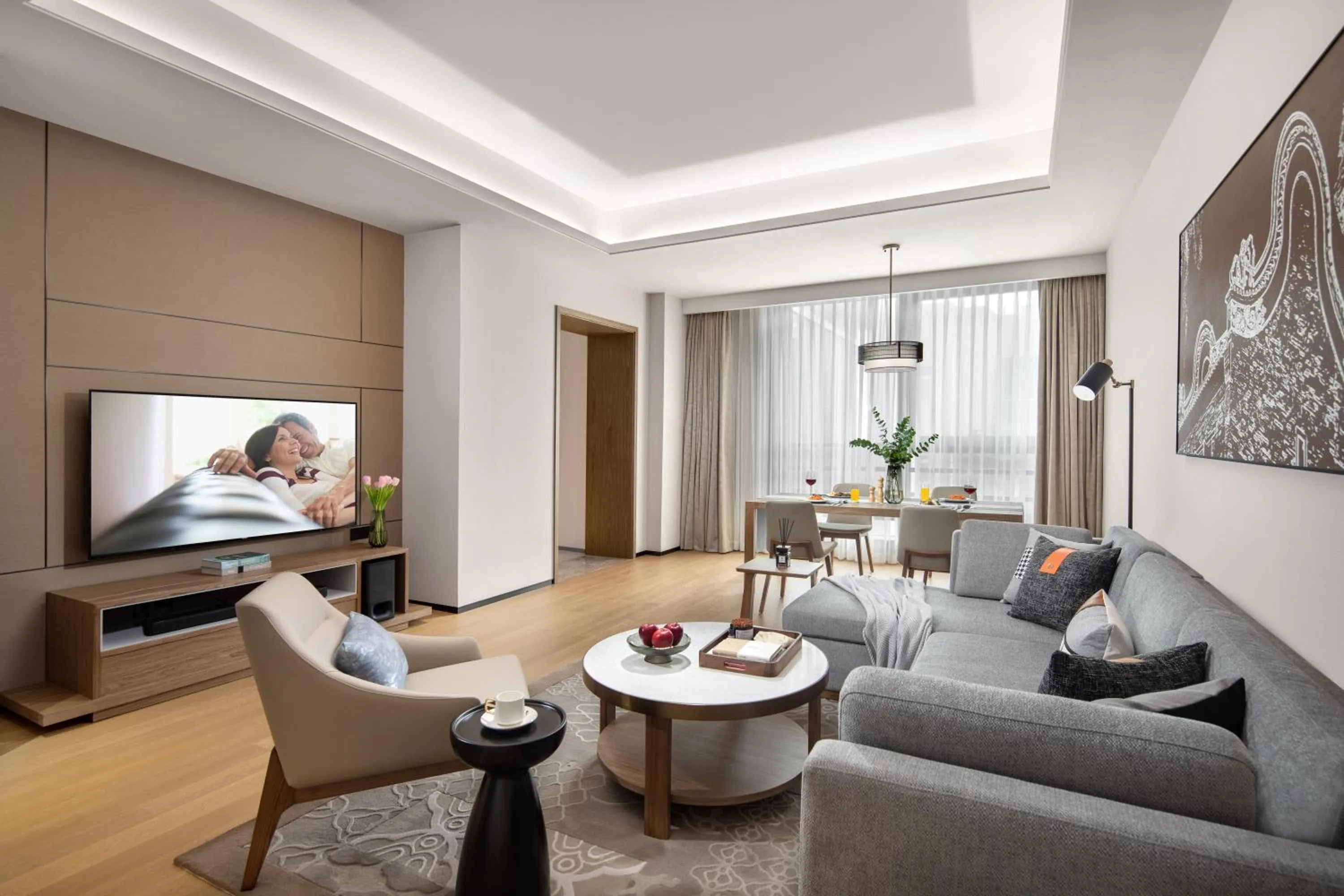Living room in Ascott M-City Foshan