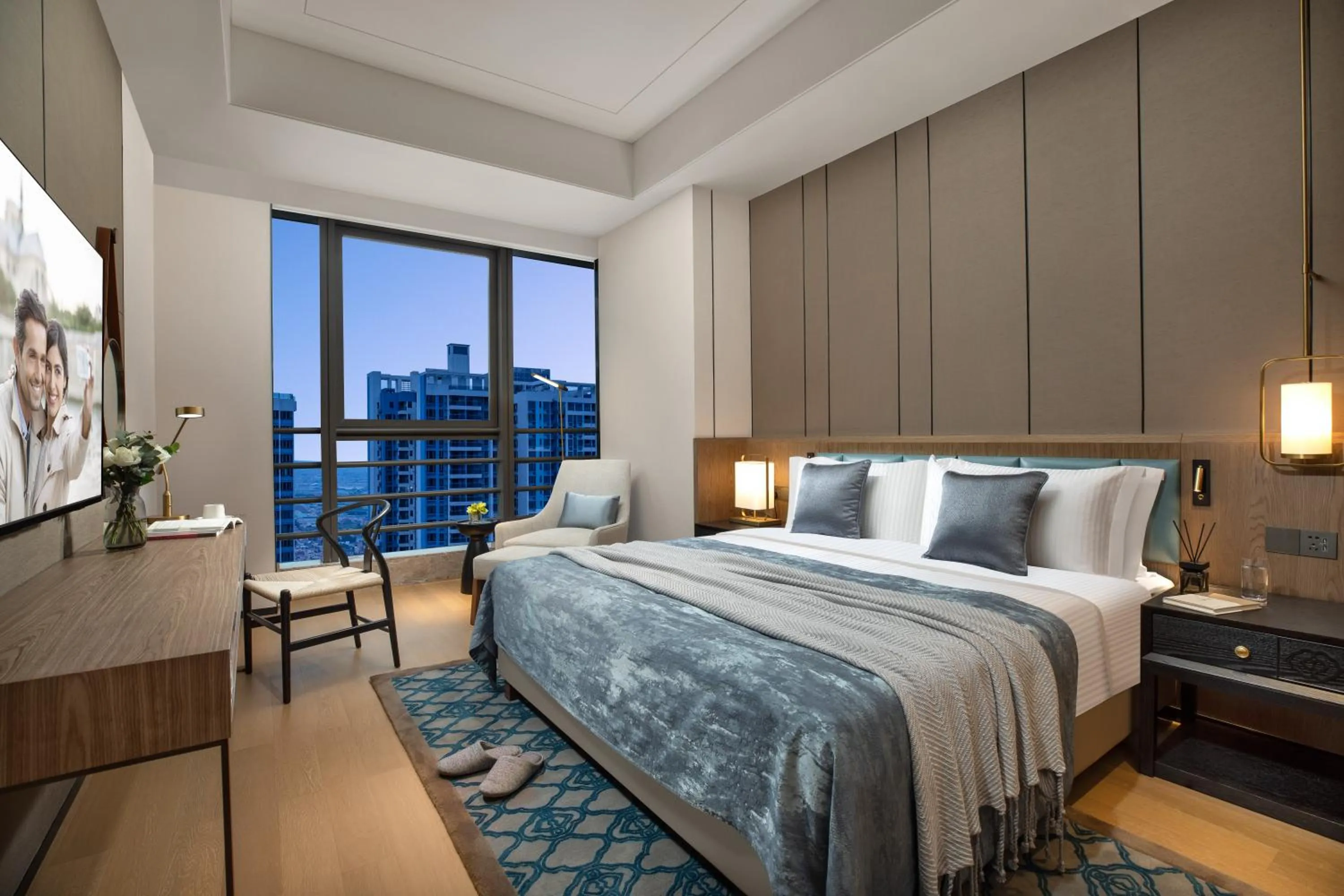 Bedroom, Bed in Ascott M-City Foshan
