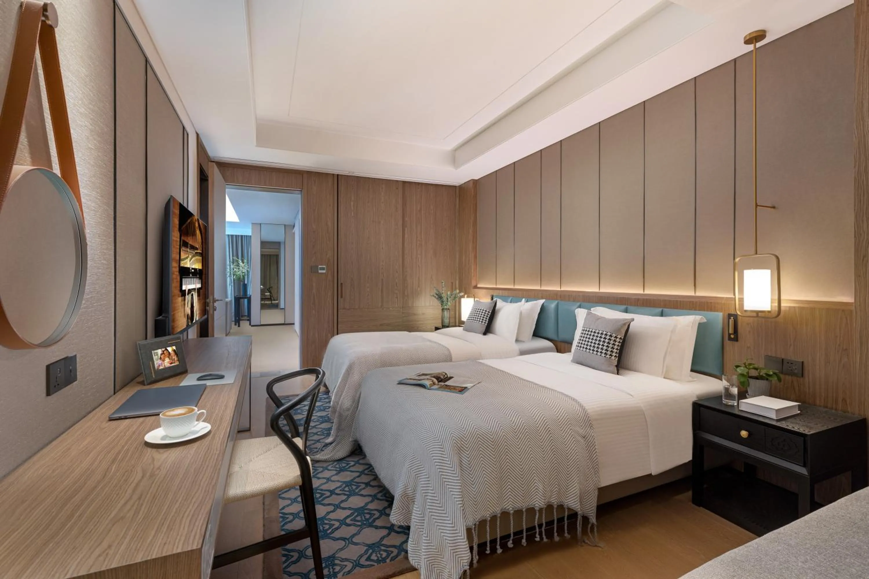 Bedroom, Bed in Ascott M-City Foshan
