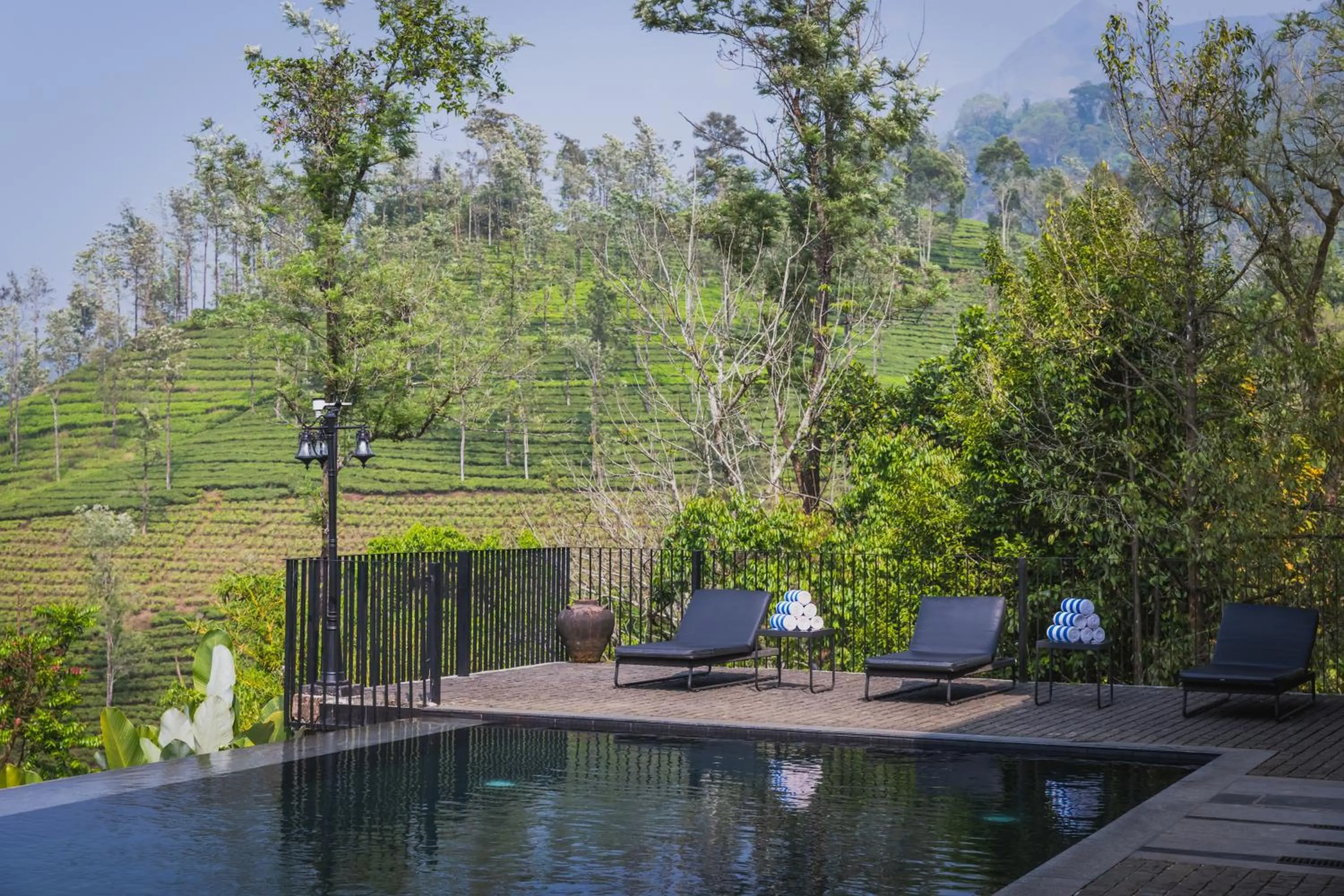 Swimming pool in Flora Vythiri Resort Wayanad