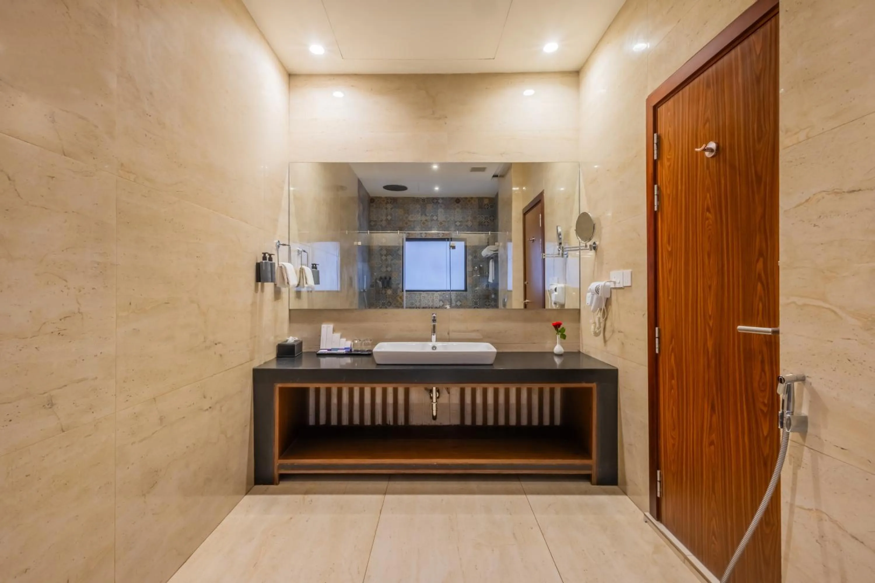 Bathroom in Flora Vythiri Resort Wayanad