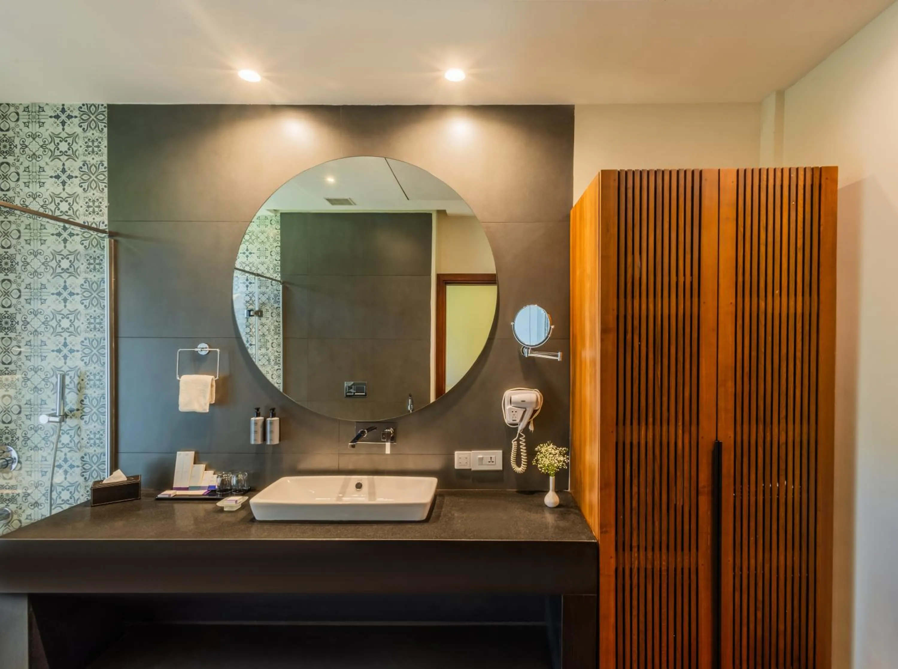 Bathroom in Flora Vythiri Resort Wayanad