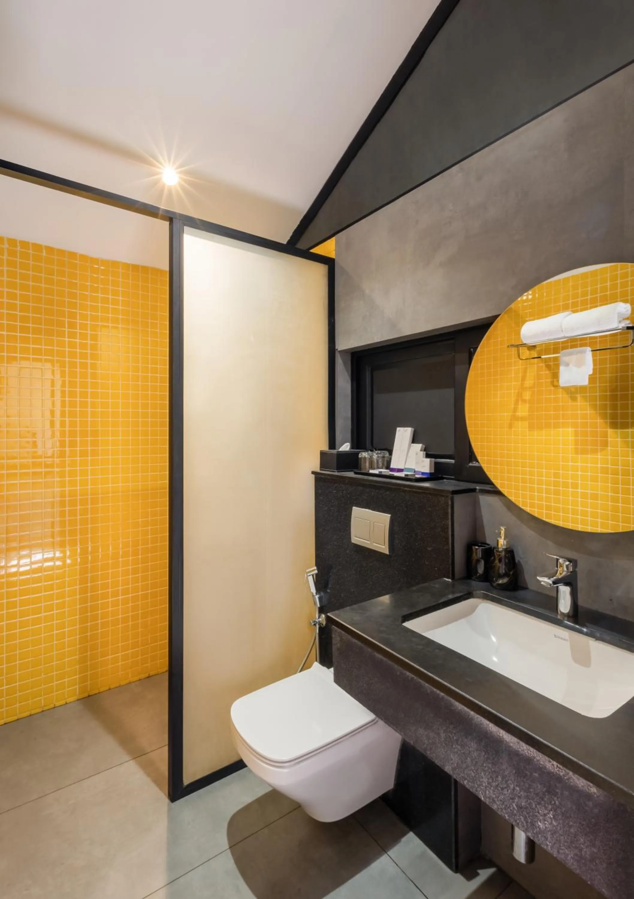 Toilet in Flora Vythiri Resort Wayanad