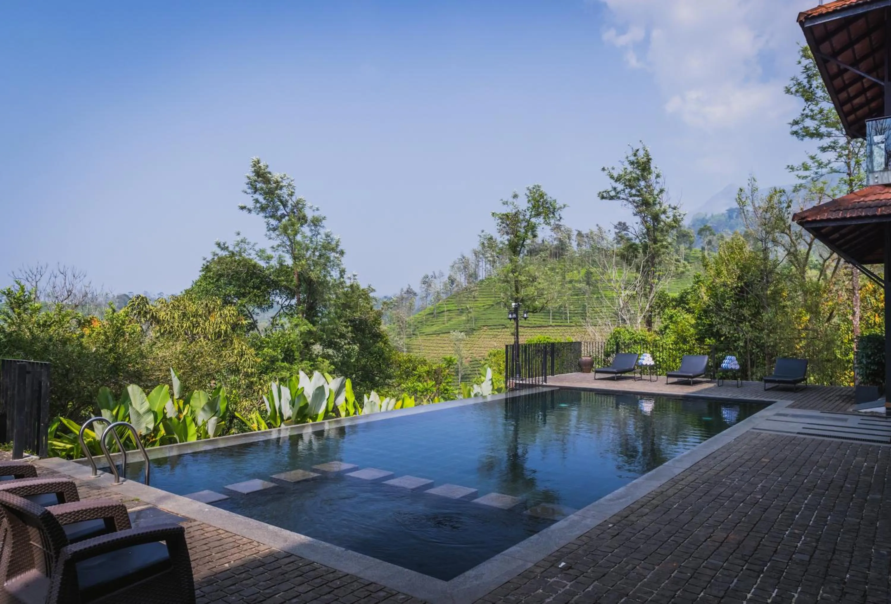 Swimming pool in Flora Vythiri Resort Wayanad