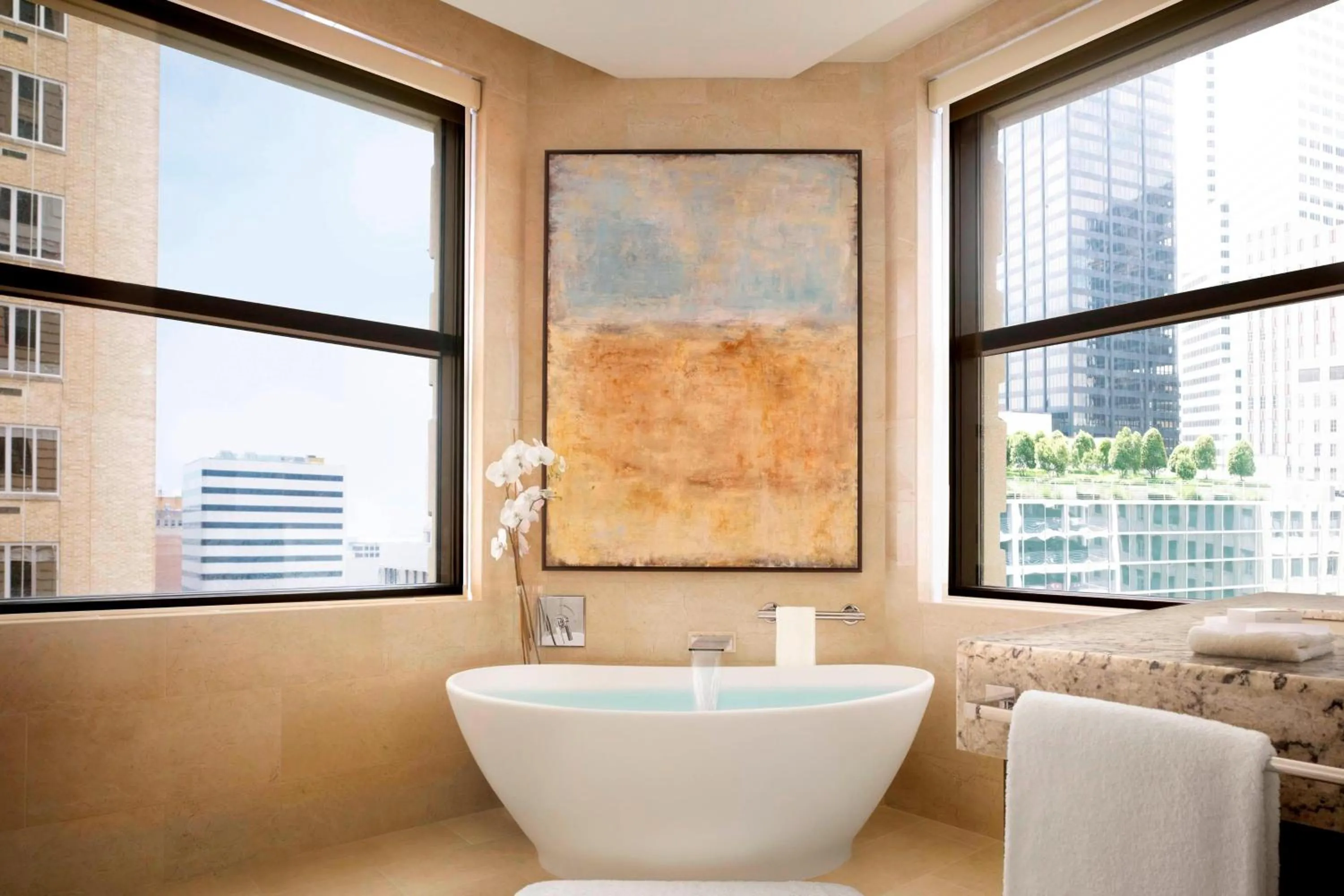 Bathroom in JW Marriott Houston Downtown