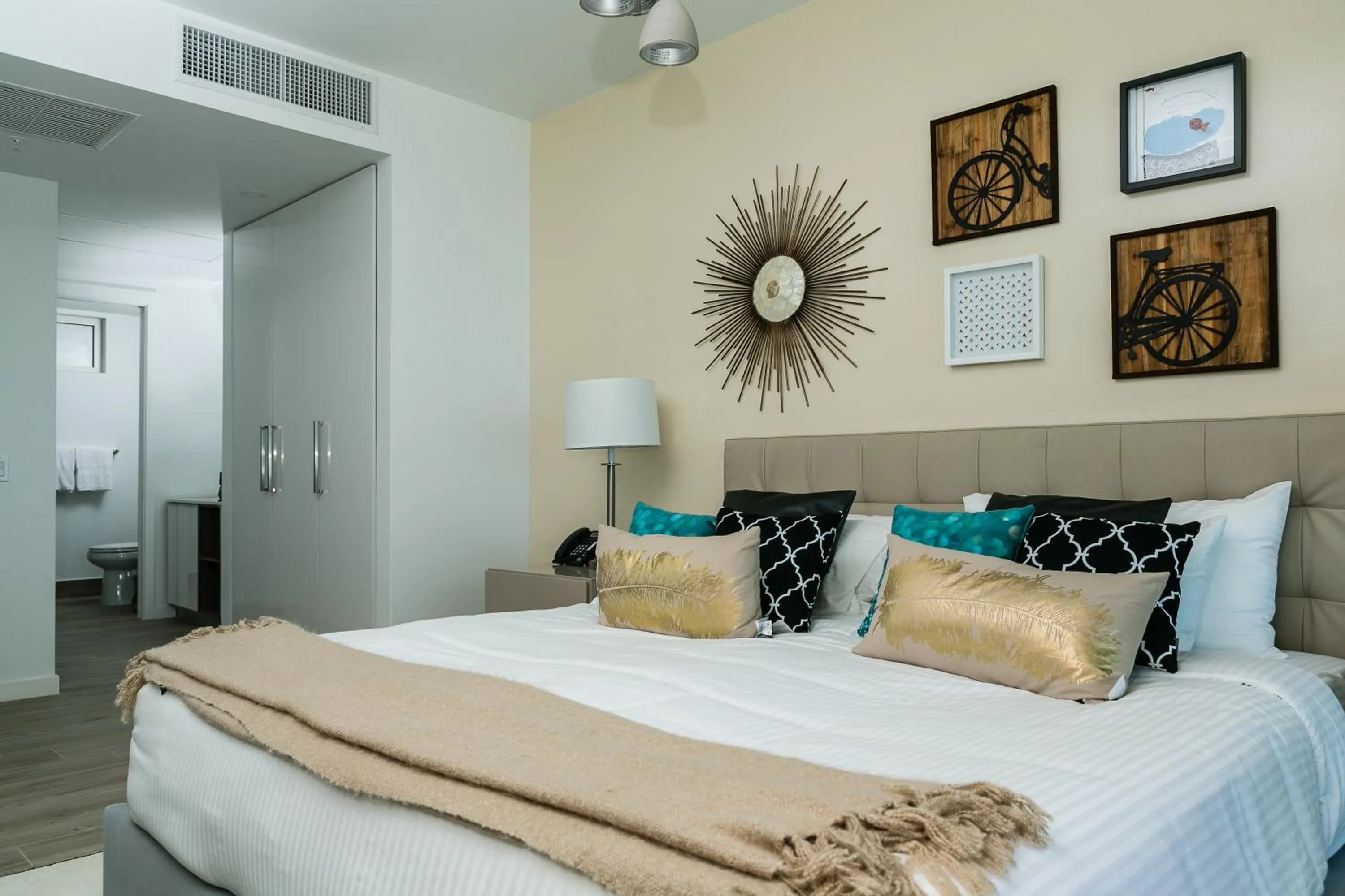 Bedroom, Bed in Blue Residences