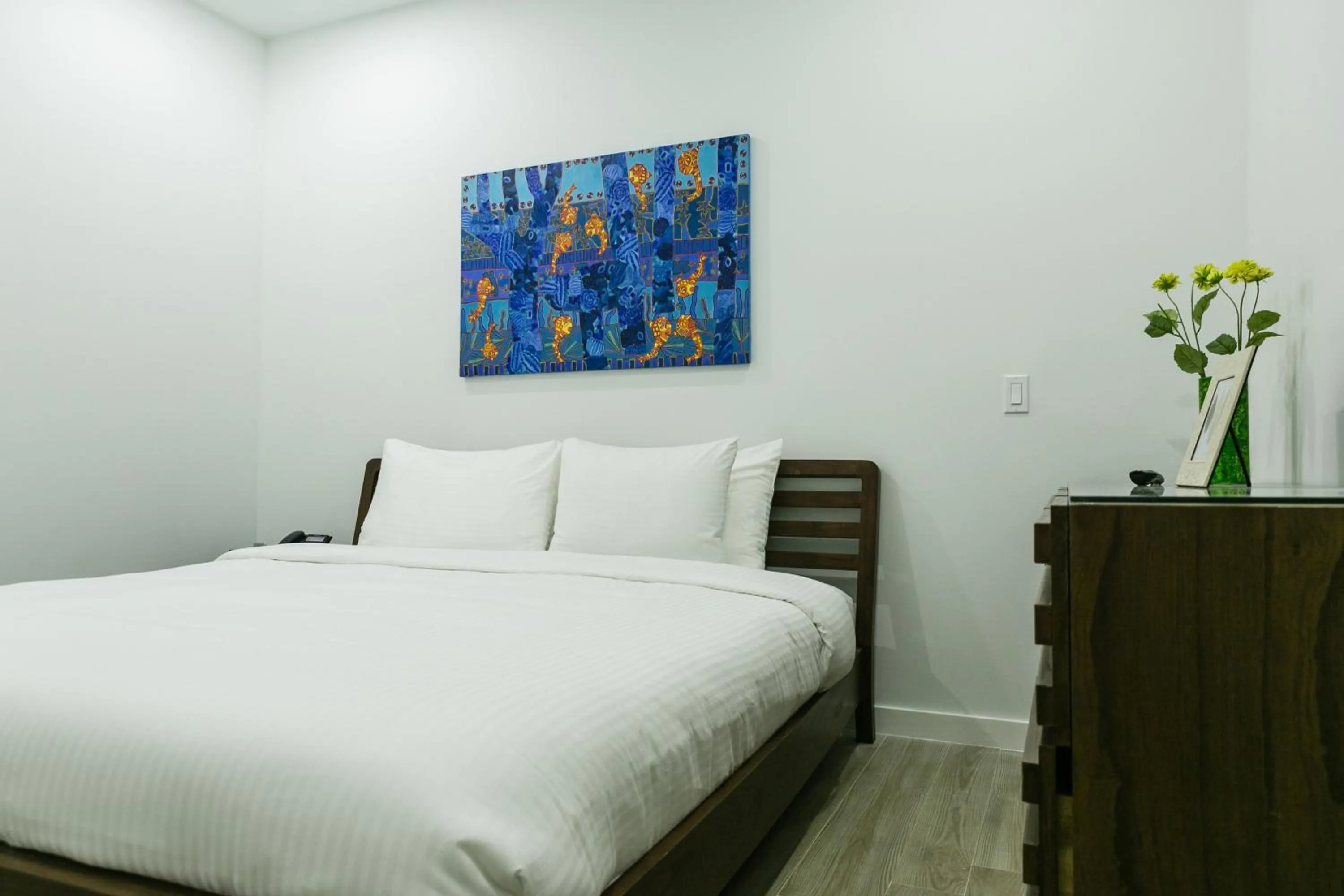 Bedroom, Bed in Blue Residences