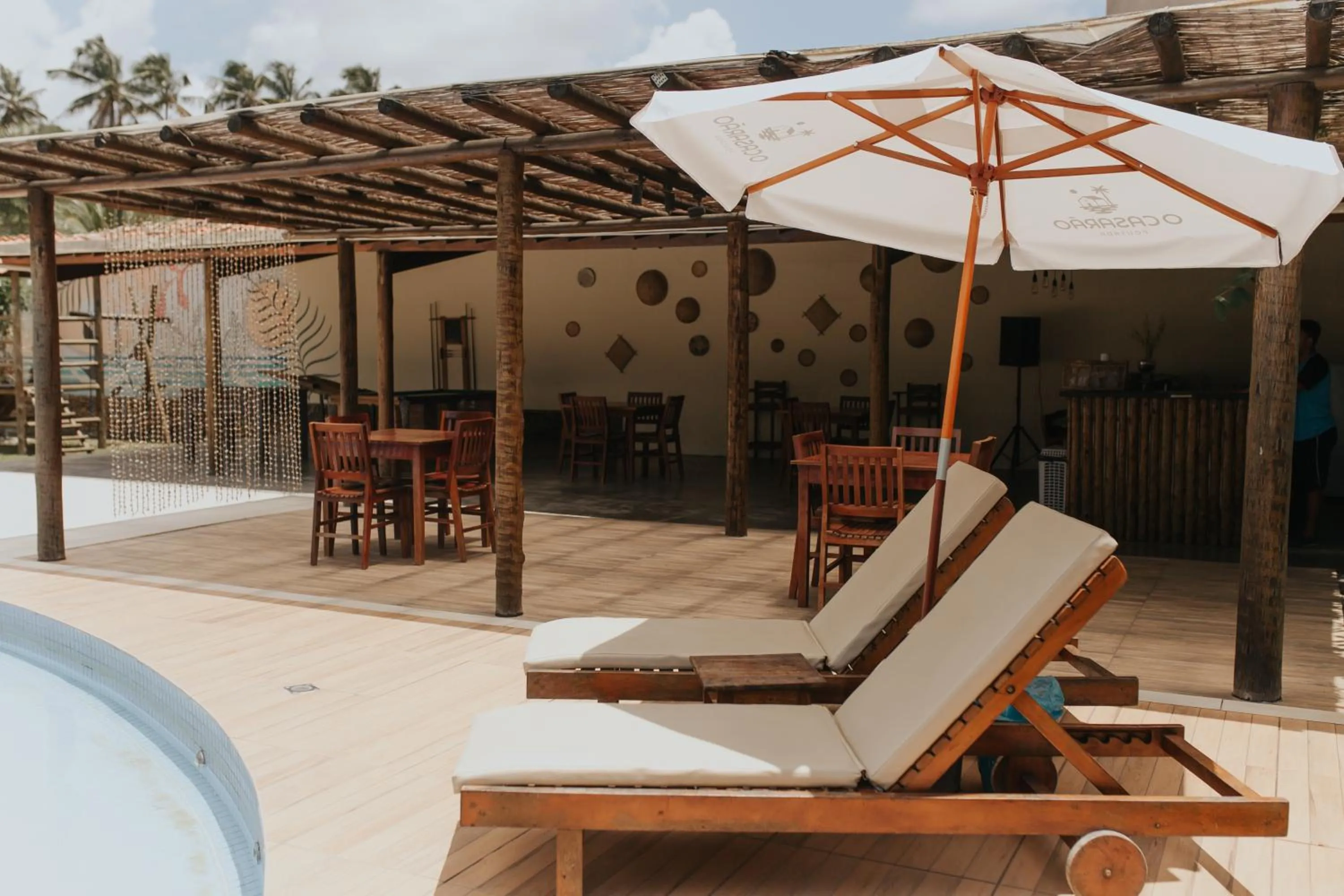 sunbed in Pousada o Casarão