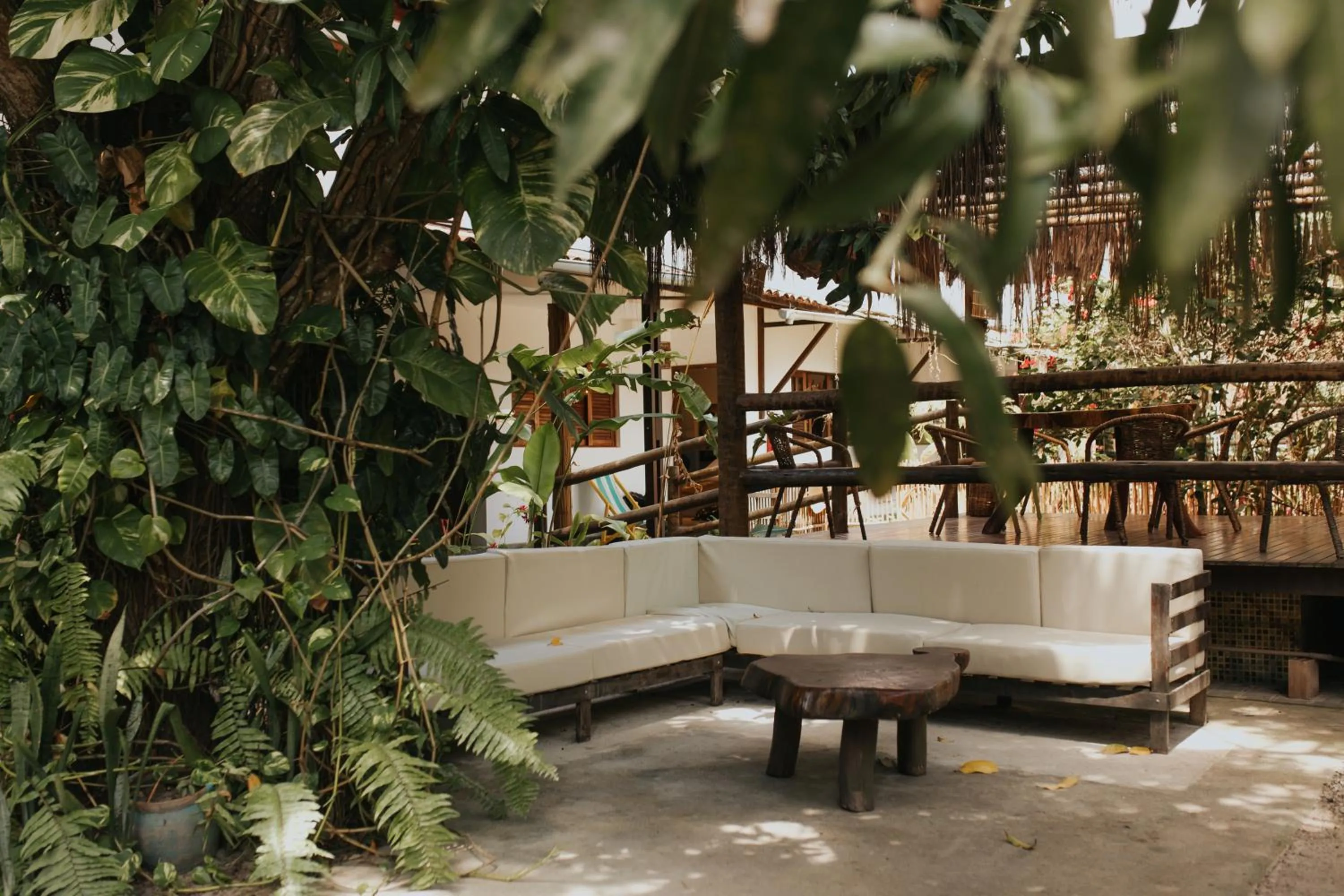 Seating area in Pousada o Casarão