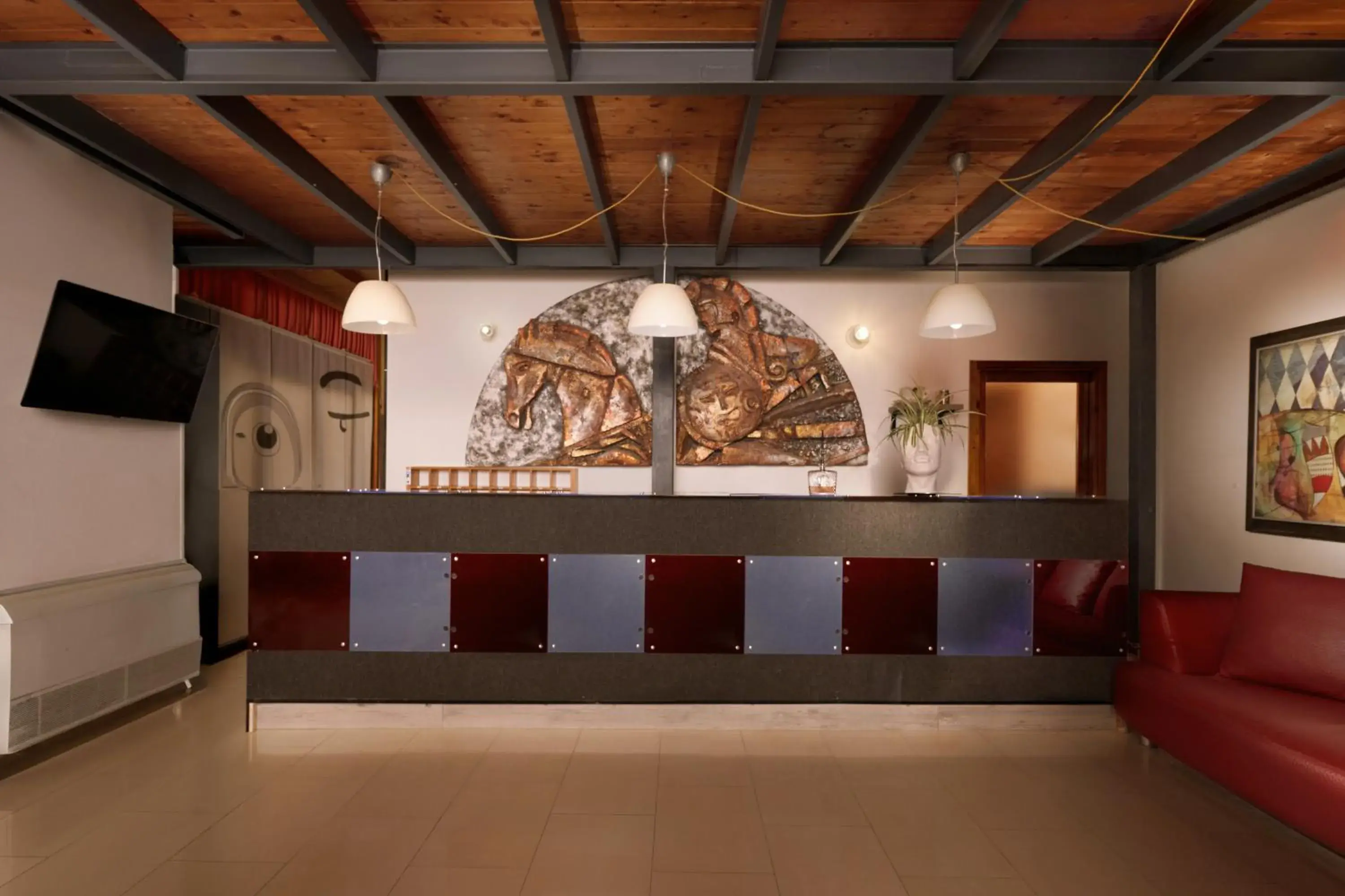 Lobby or reception in Hotel Centrale Lobby or reception in Hotel Centrale