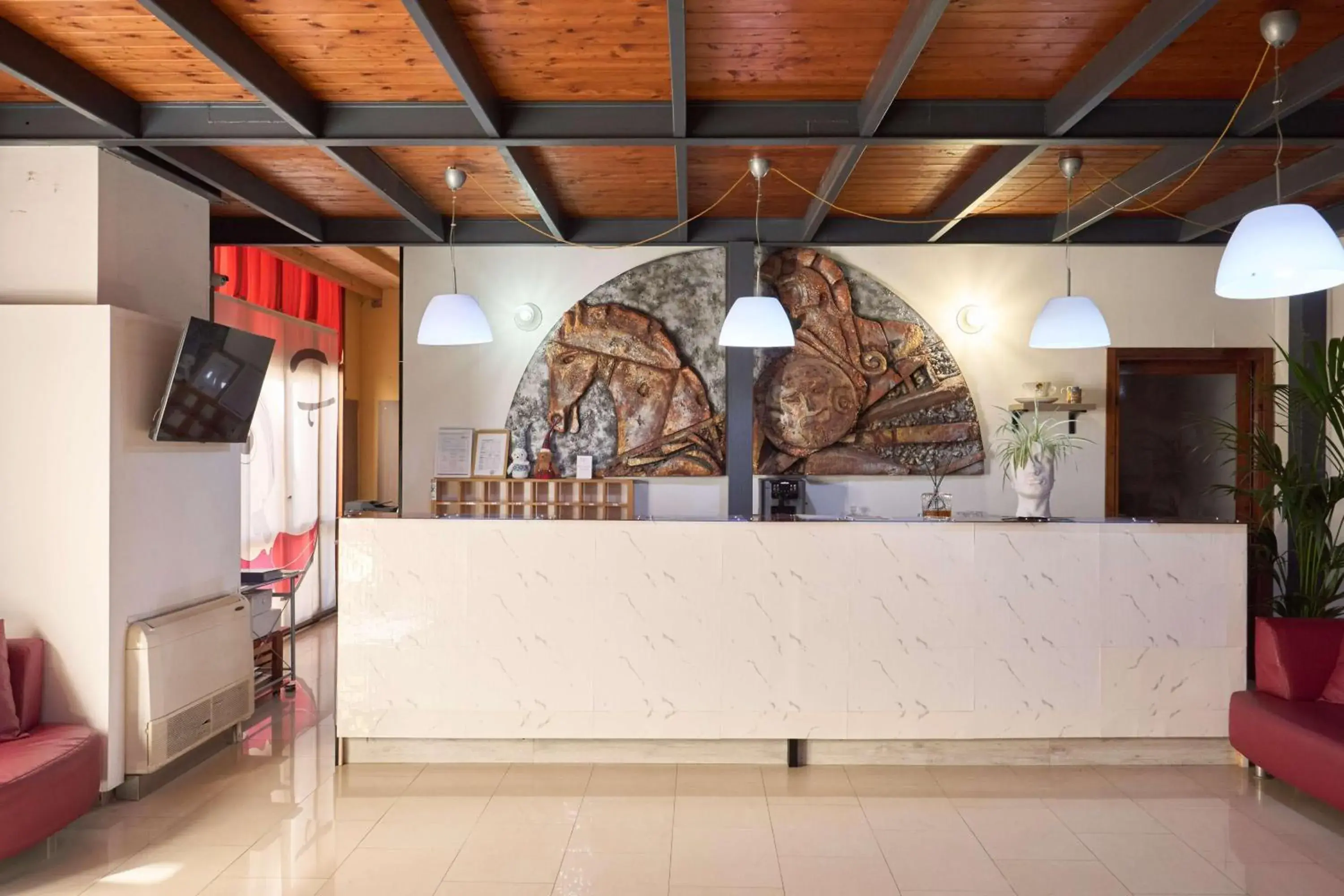 Lobby or reception in Hotel Centrale Lobby or reception in Hotel Centrale