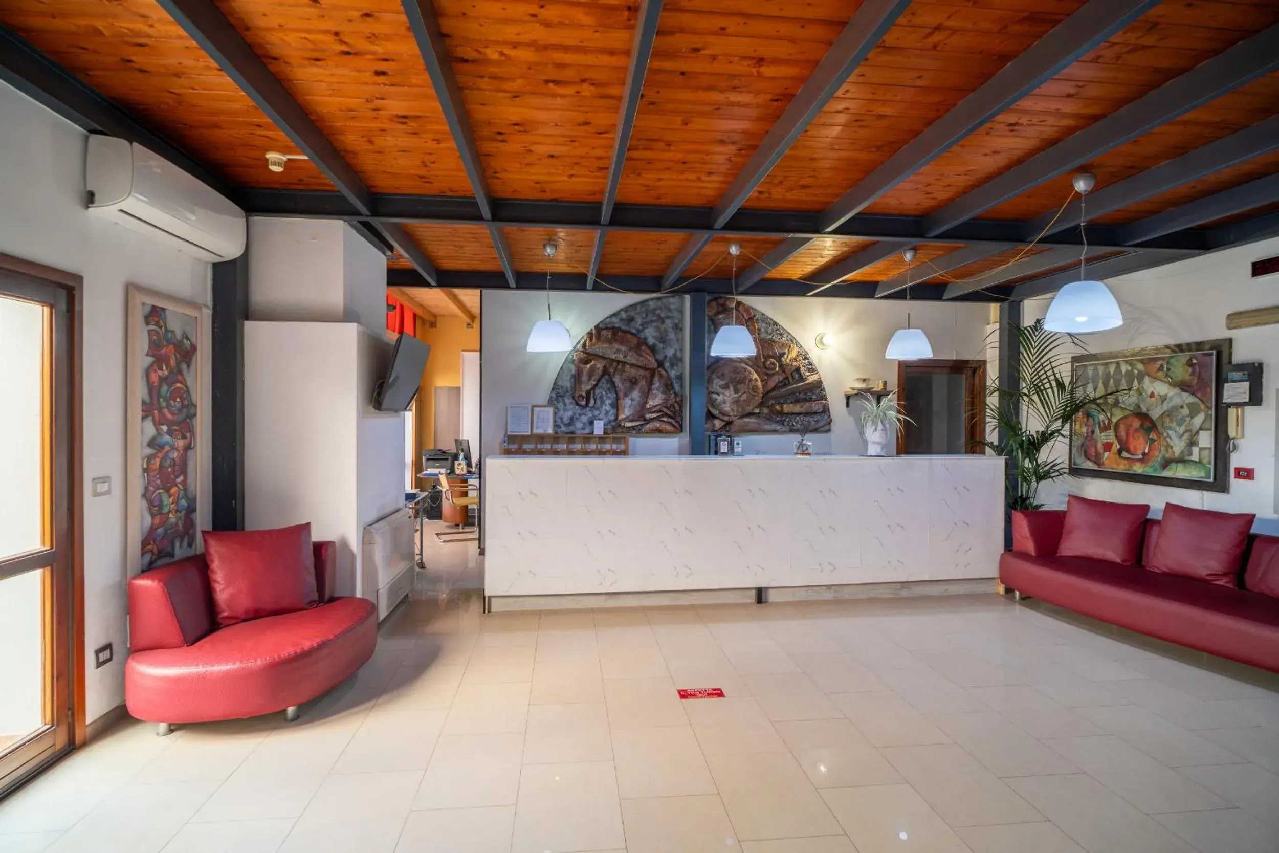 Lobby or reception in Hotel Centrale Lobby or reception in Hotel Centrale