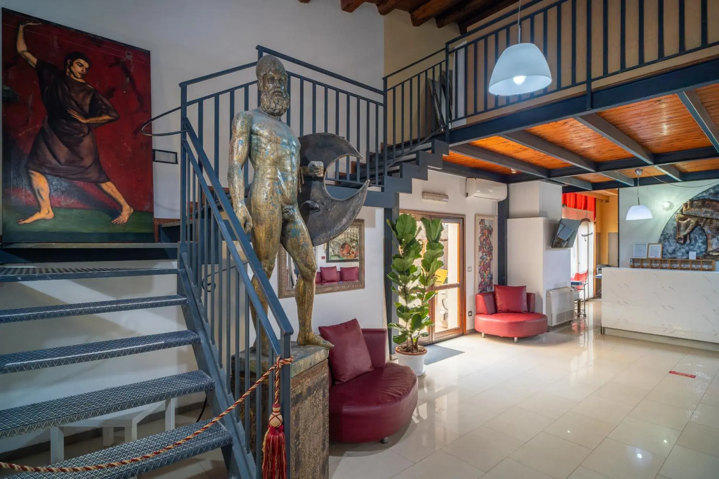 Lobby or reception in Hotel Centrale Lobby or reception in Hotel Centrale