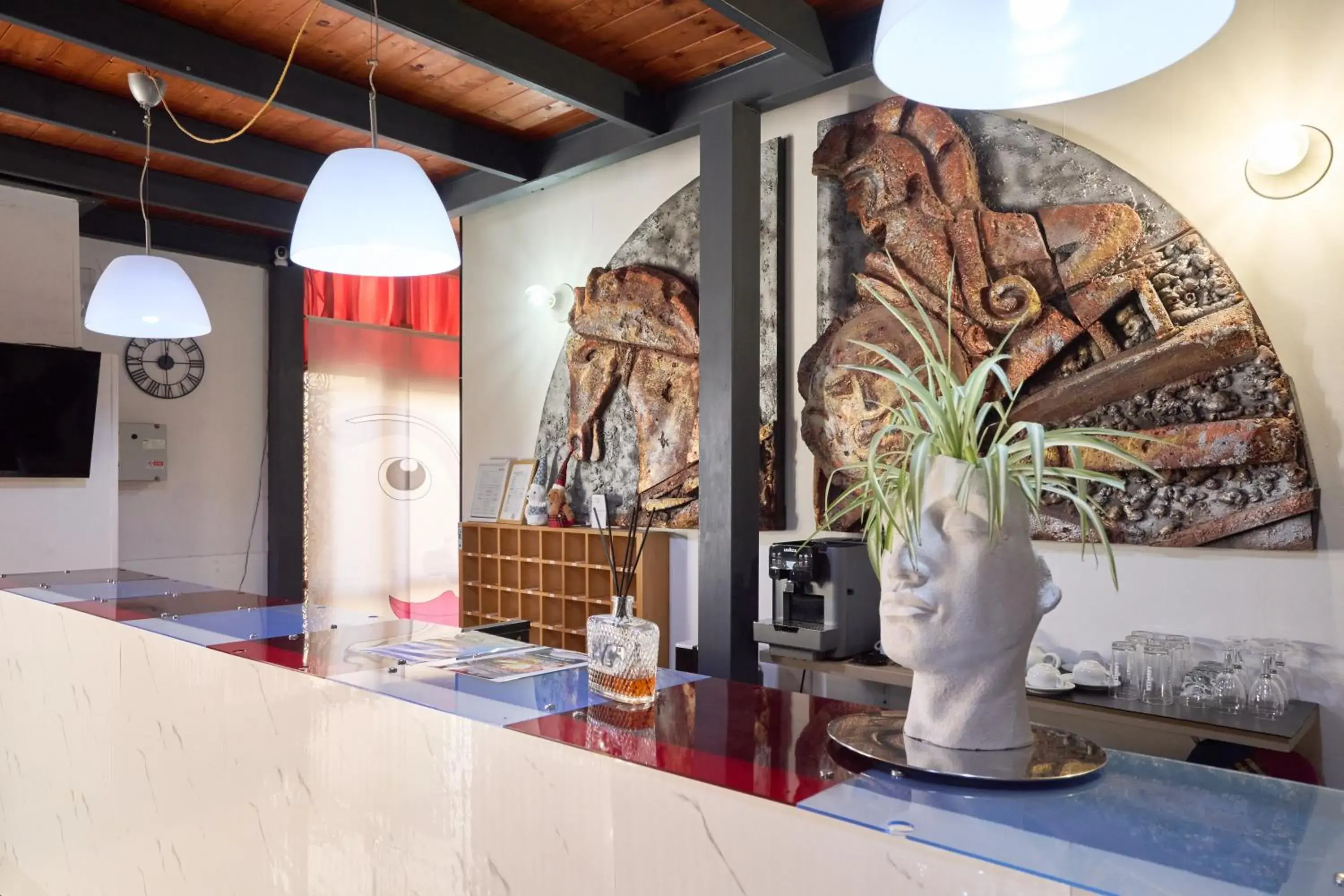 Lobby or reception in Hotel Centrale Lobby or reception in Hotel Centrale