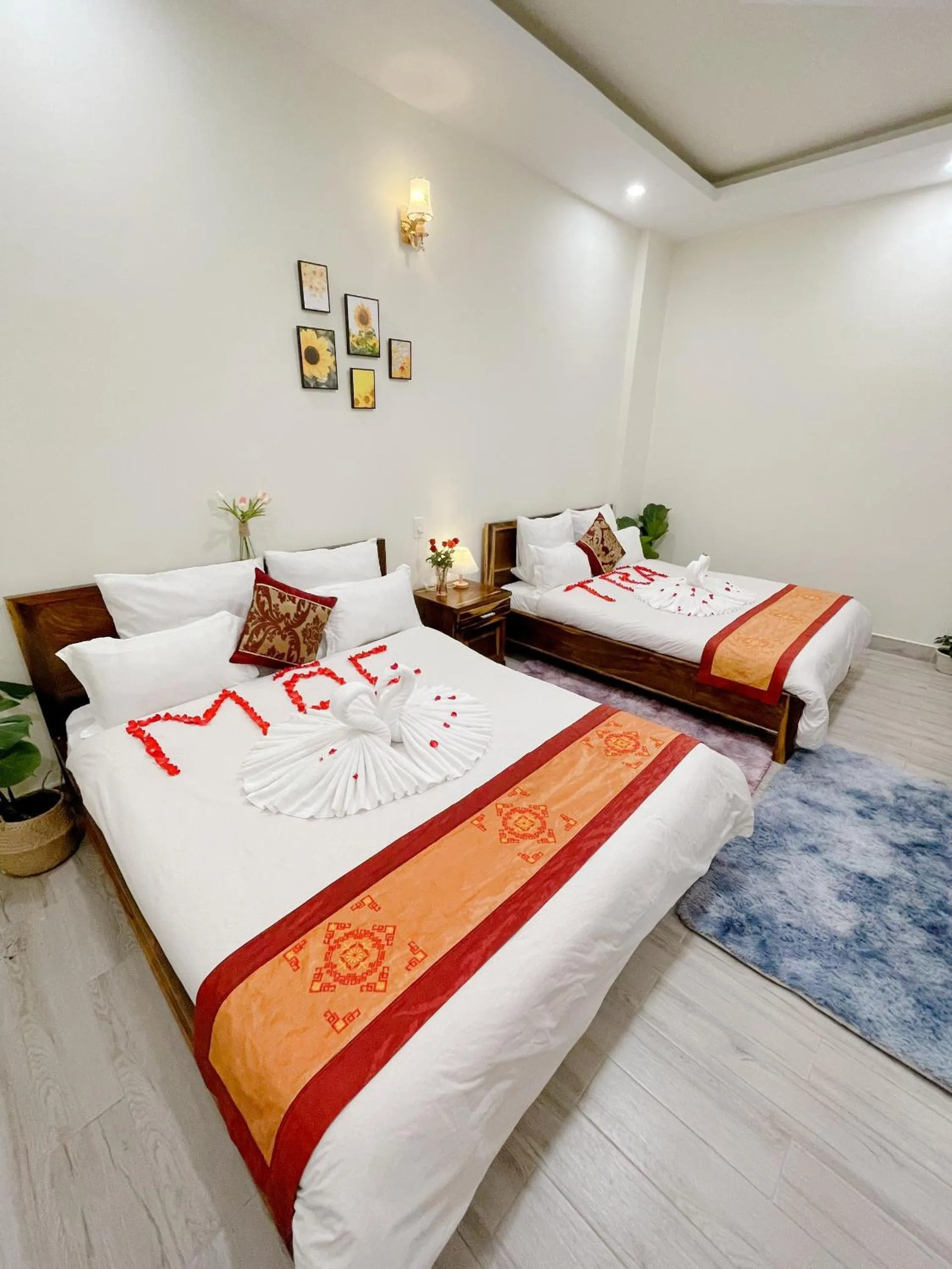 Bed in Nhat Hoang Homestay Da Lat