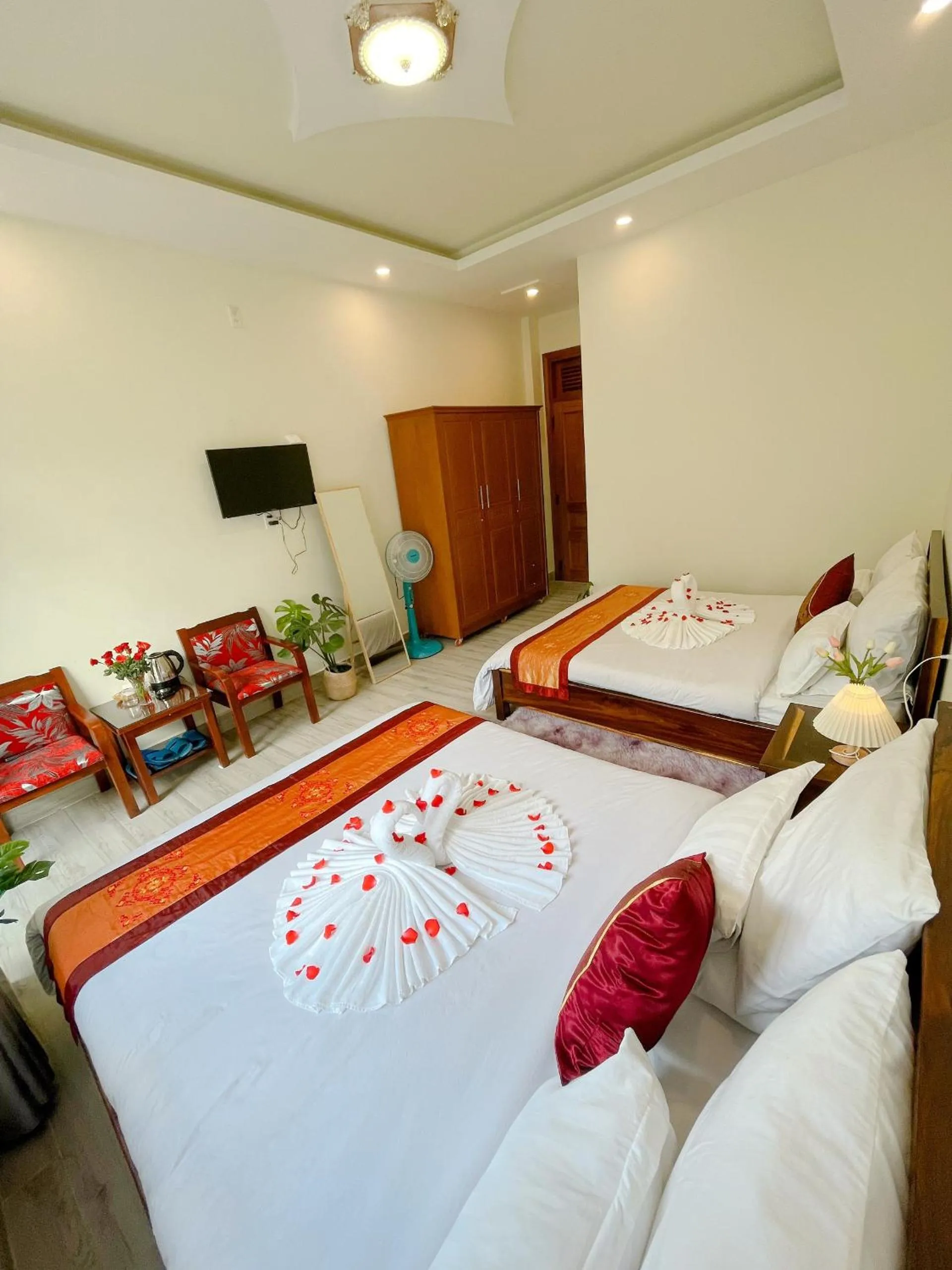 Photo of the whole room, Bed in Nhat Hoang Homestay Da Lat