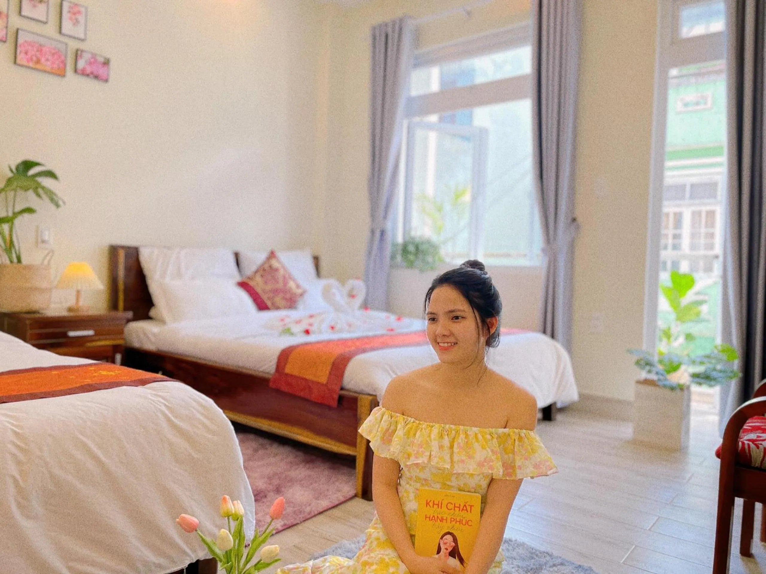 Bedroom, Bed in Nhat Hoang Homestay Da Lat