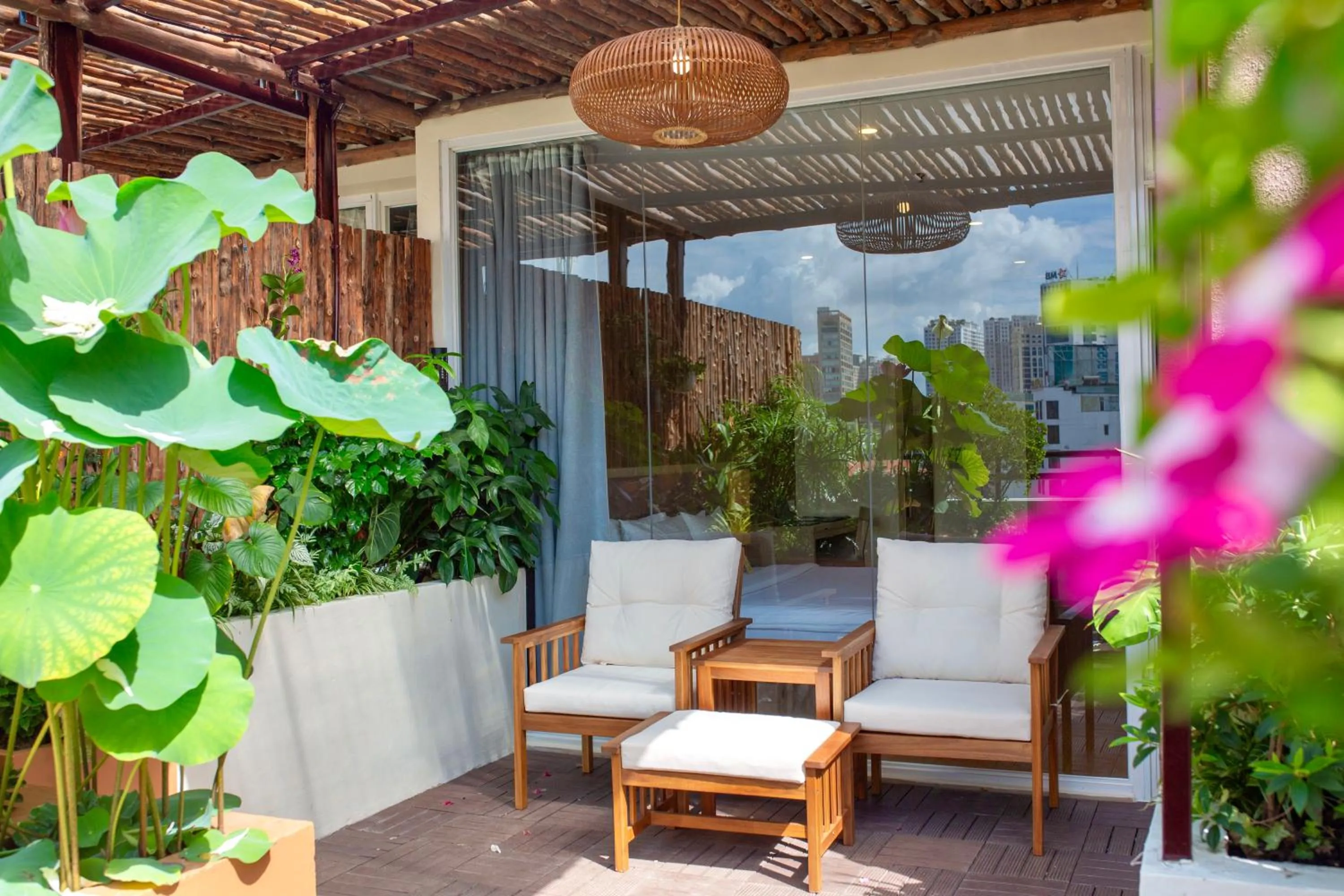 Garden view in GK Central Hotel