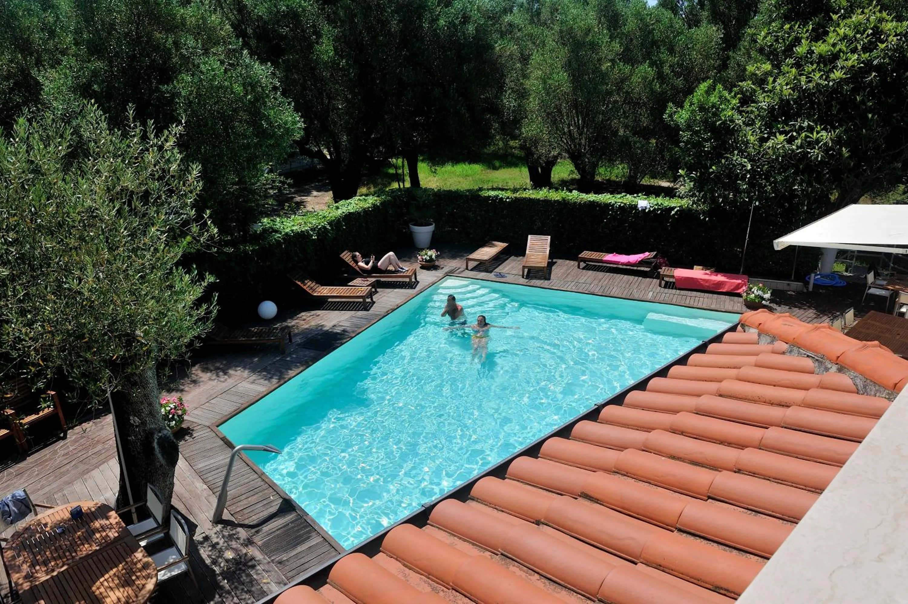 Pool view in Hotel Le Piane