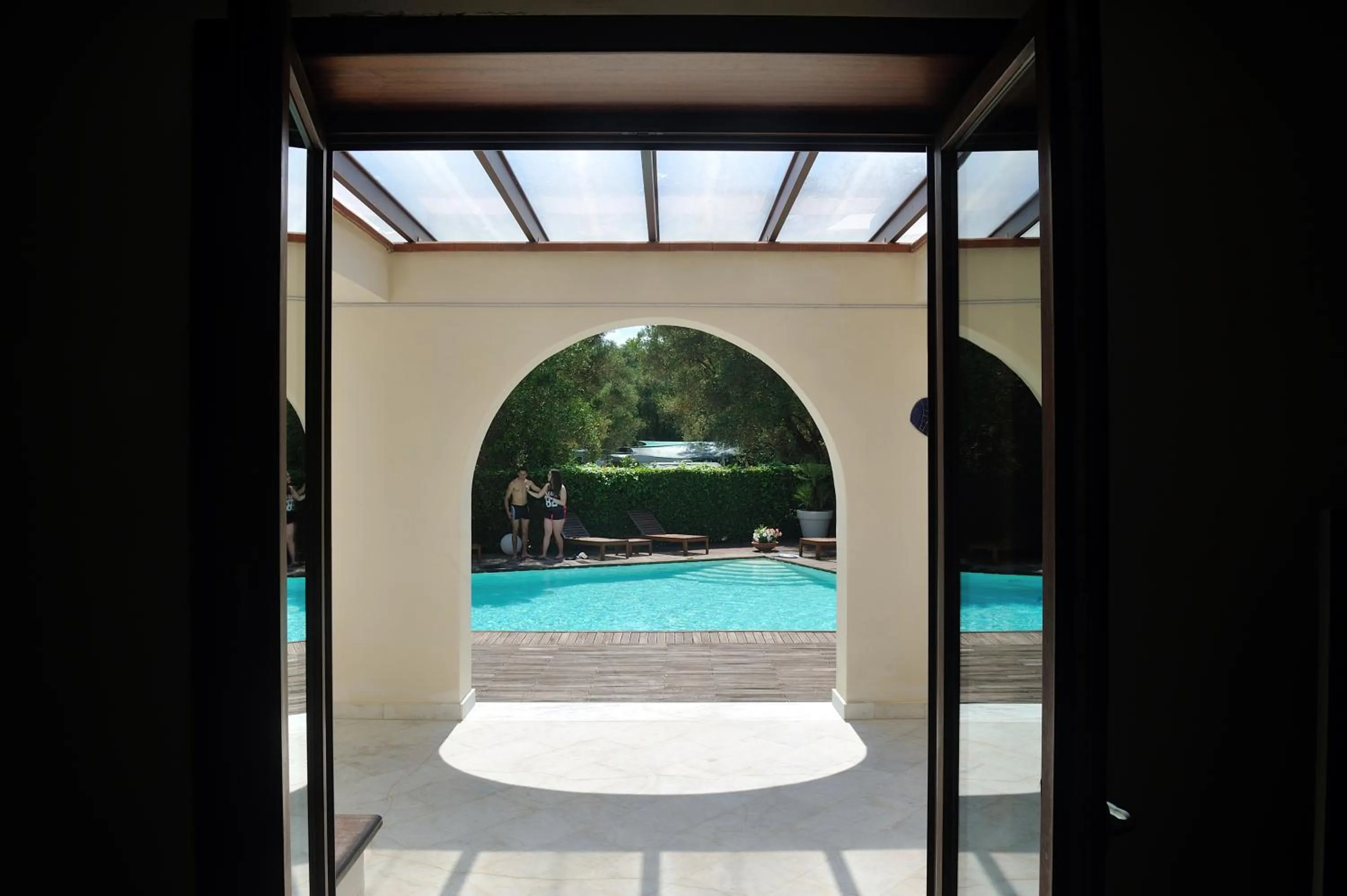 Pool view in Hotel Le Piane