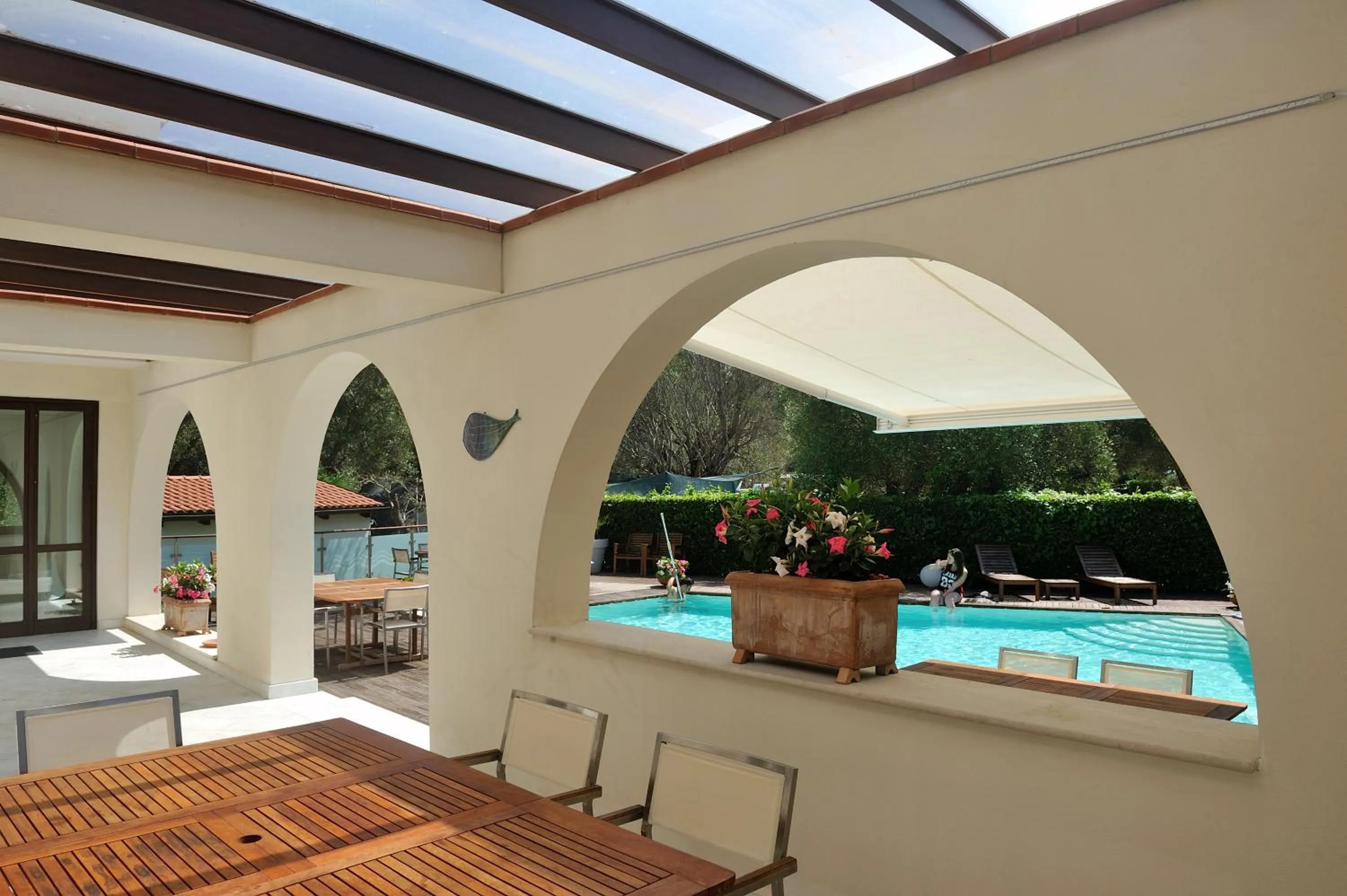 Patio in Hotel Le Piane